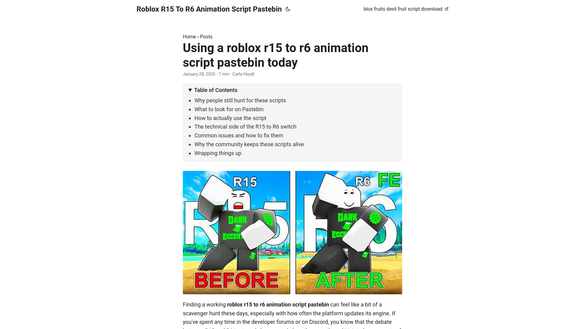 website screenshot of https://roblox-r15-to-r6-animation-script-pastebin.pages.dev/