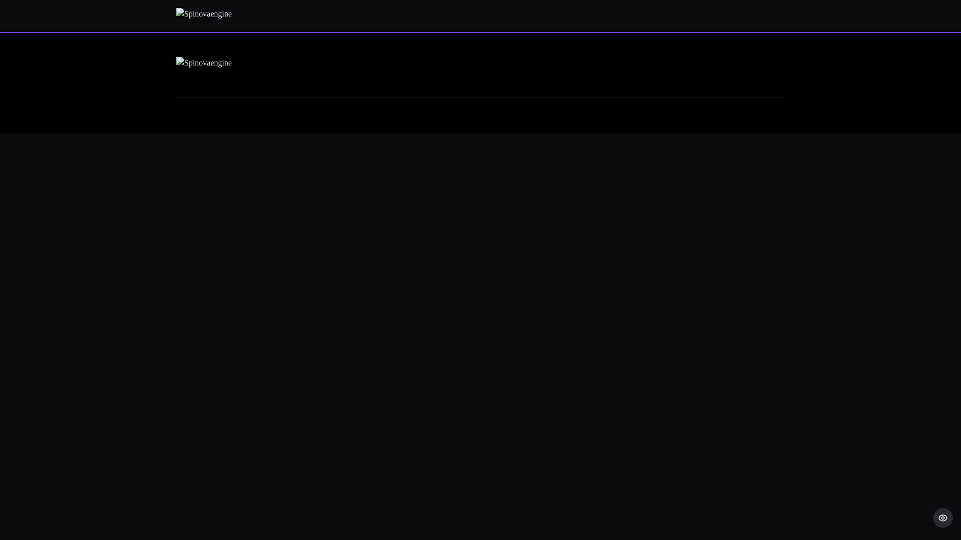 website screenshot of https://spinovaengine.com/