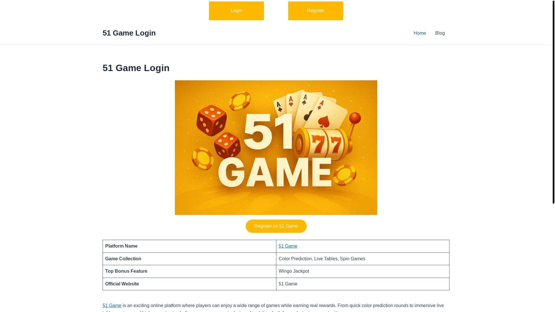 website screenshot of https://51gaame.org/