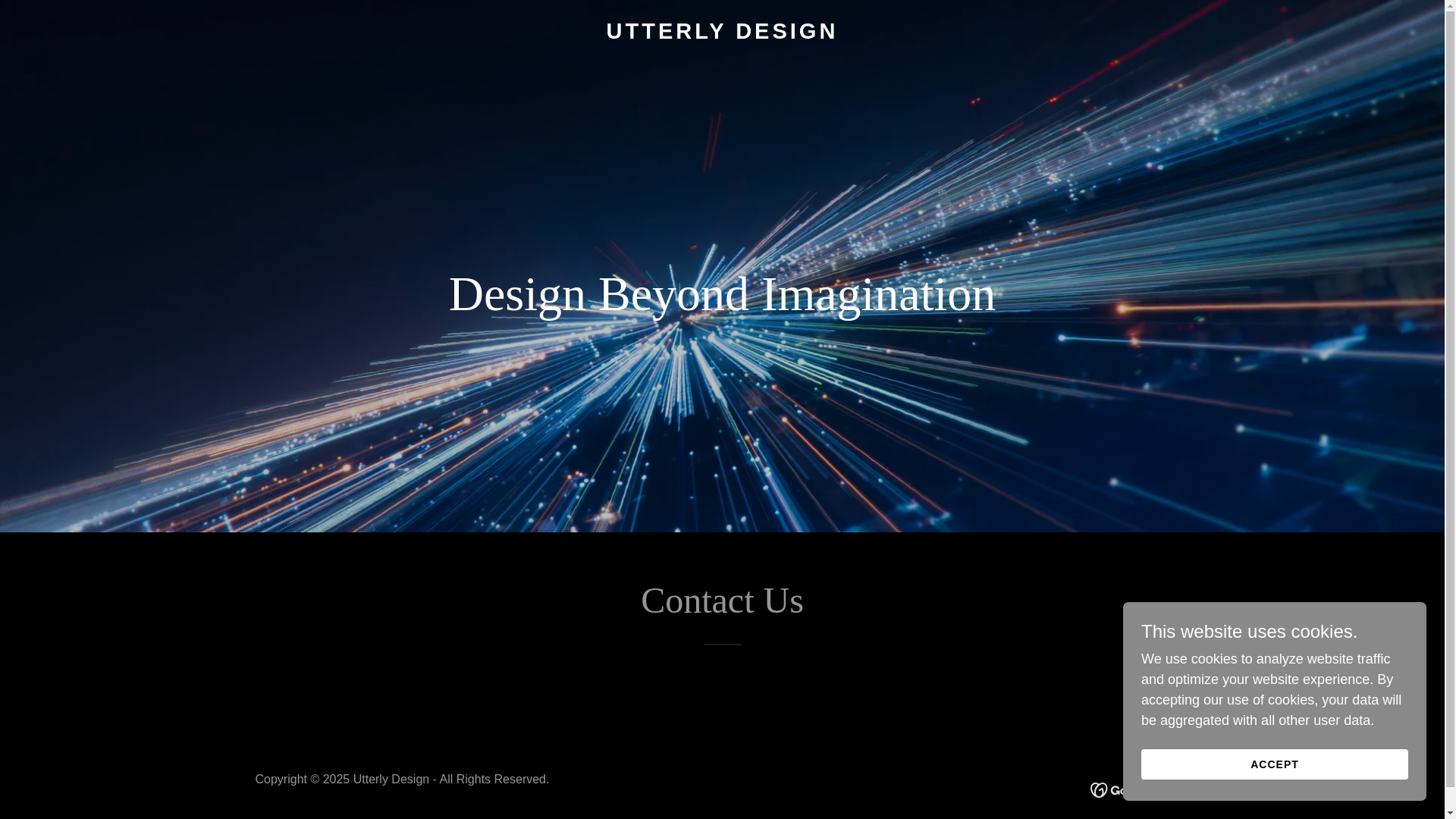 website screenshot of https://utterlydesign.com/