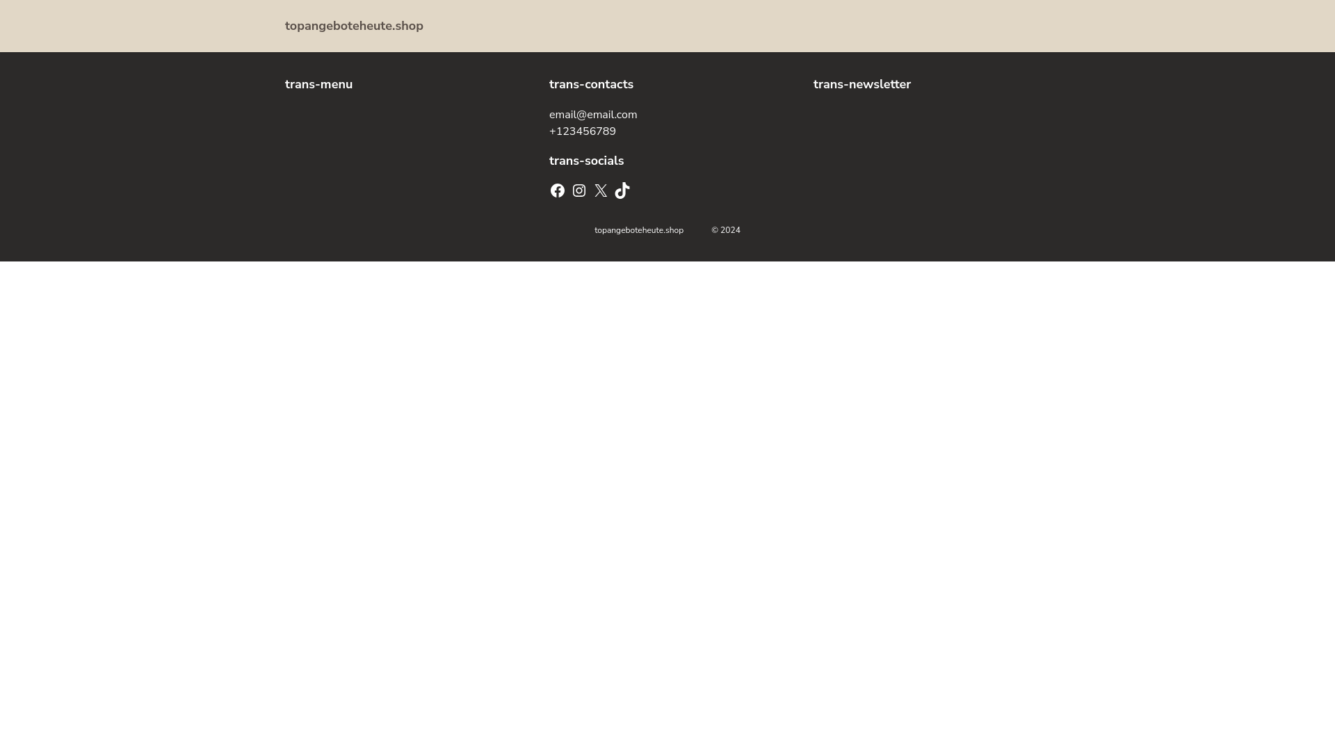 website screenshot of https://topangeboteheute.shop