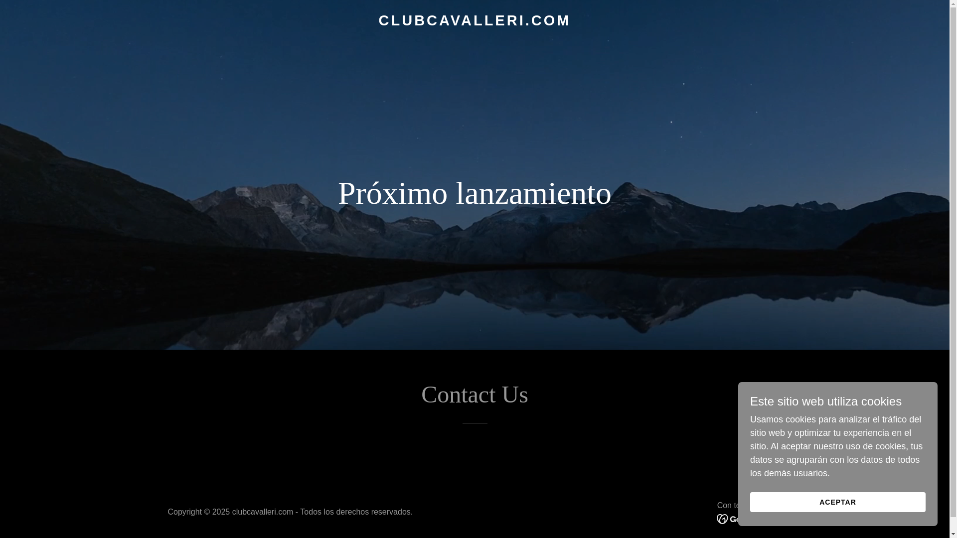 website screenshot of https://clubcavalleri.com/