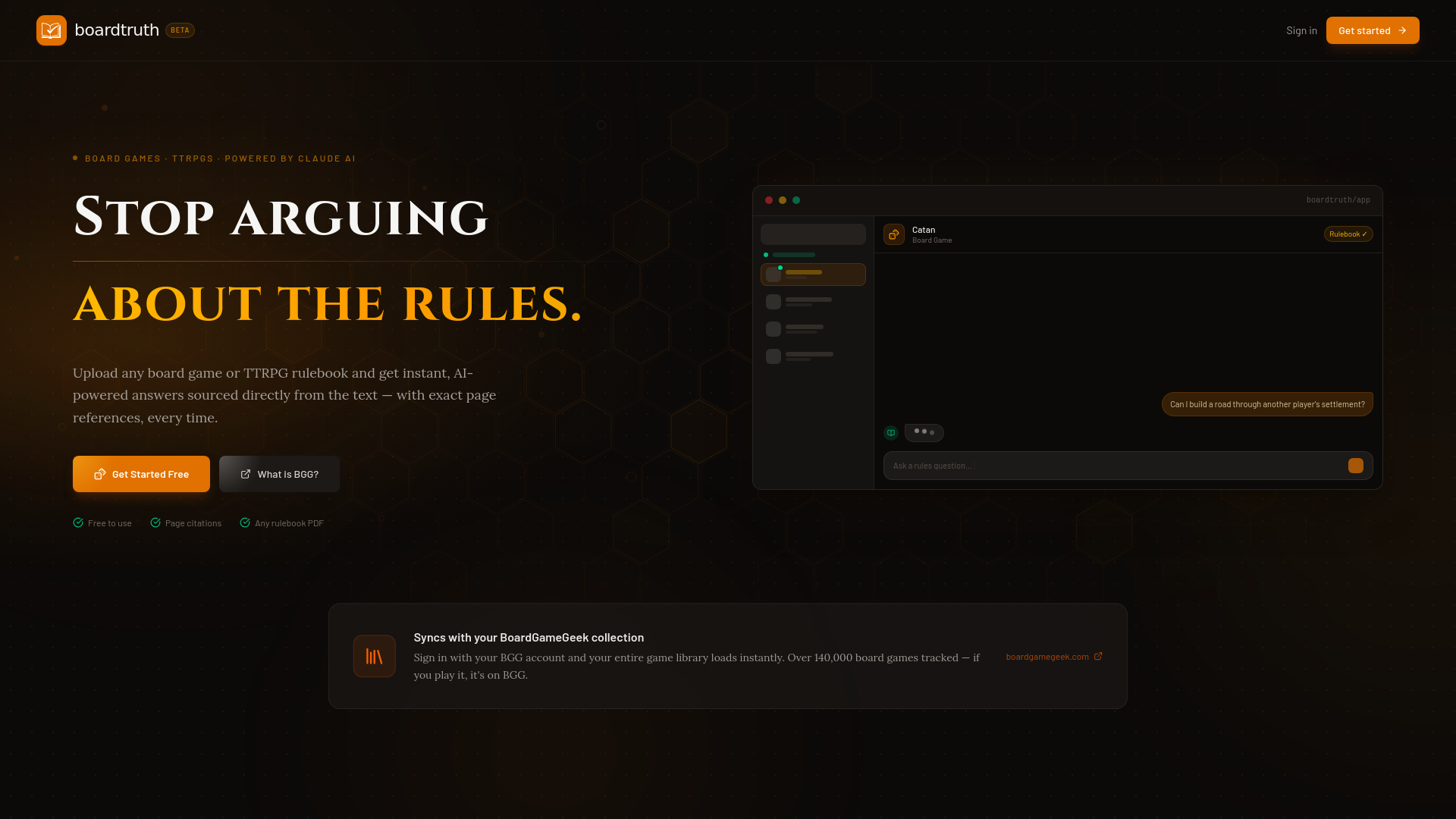 website screenshot of https://boardtruth.com