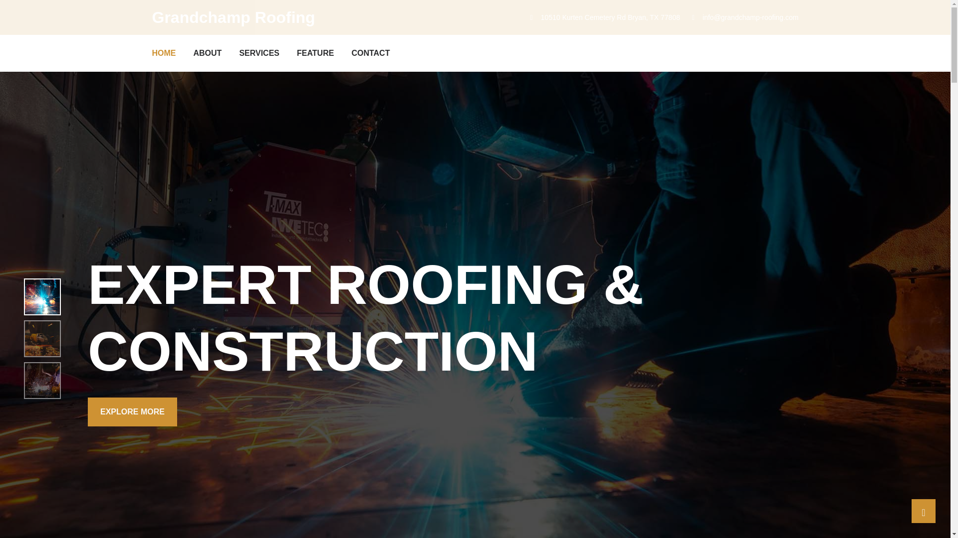 website screenshot of https://grandchamp-roofing.com/