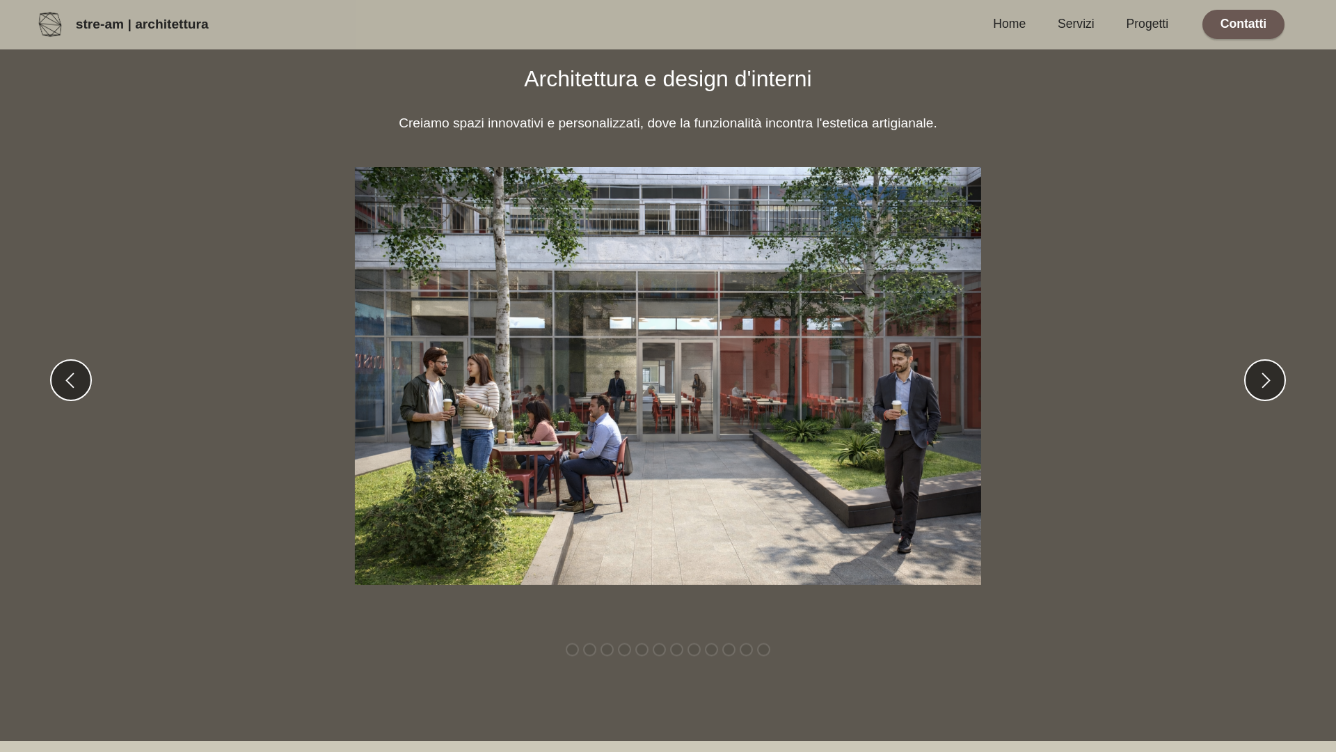 website screenshot of https://stre-am.it