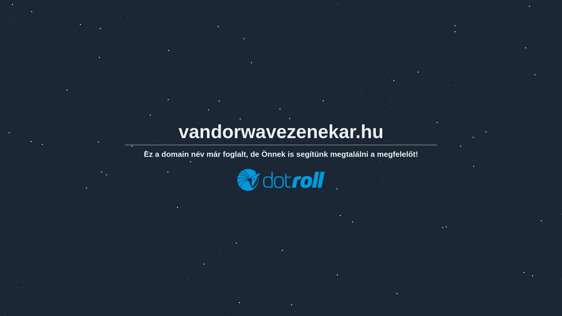 website screenshot of https://vandorwavezenekar.hu/
