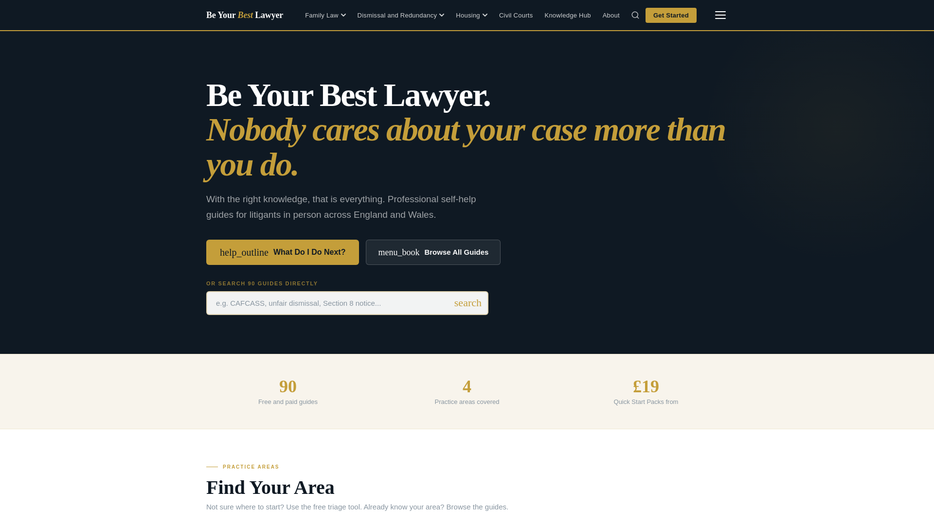 website screenshot of https://beyourbestlawyer.com/