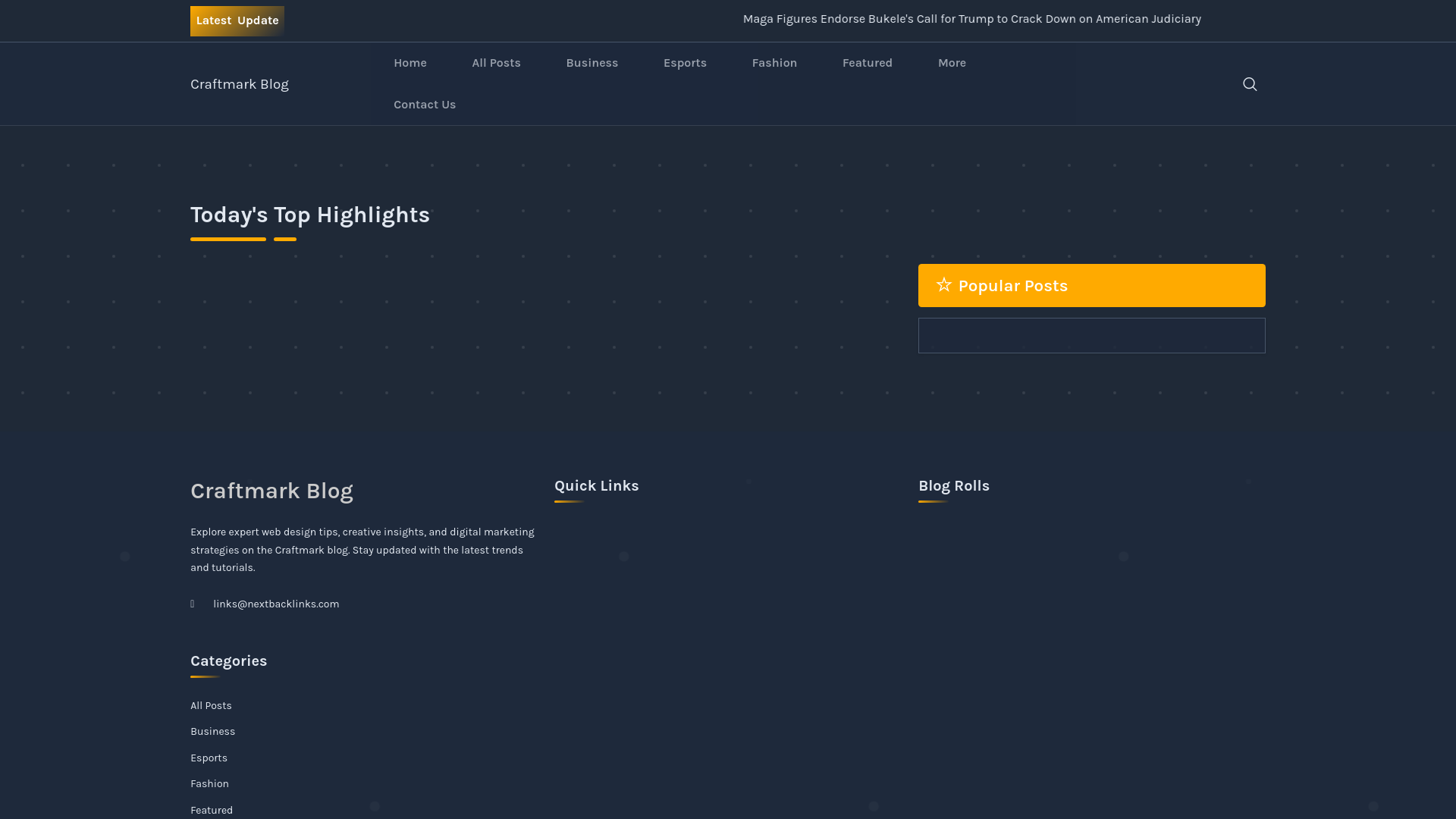 website screenshot of https://craftmark.nl/