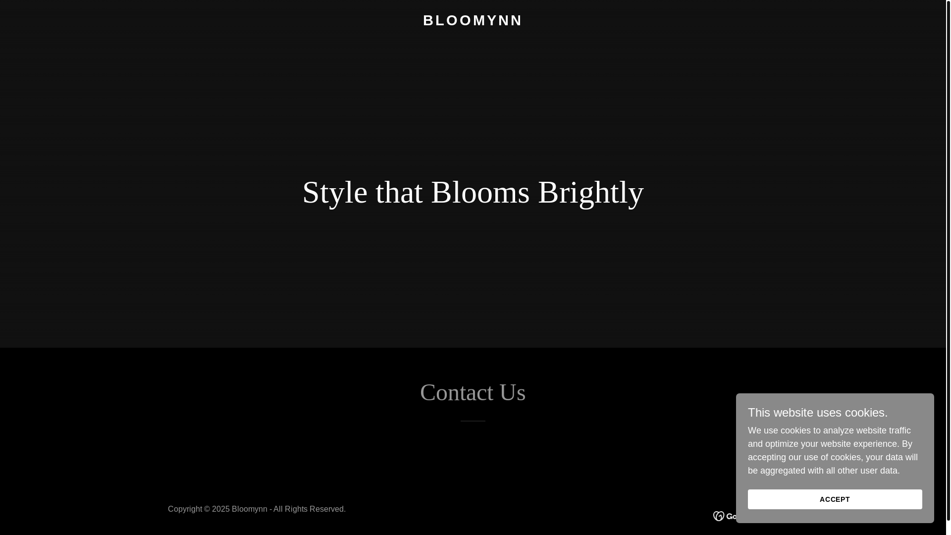 website screenshot of https://bloomynn.com/