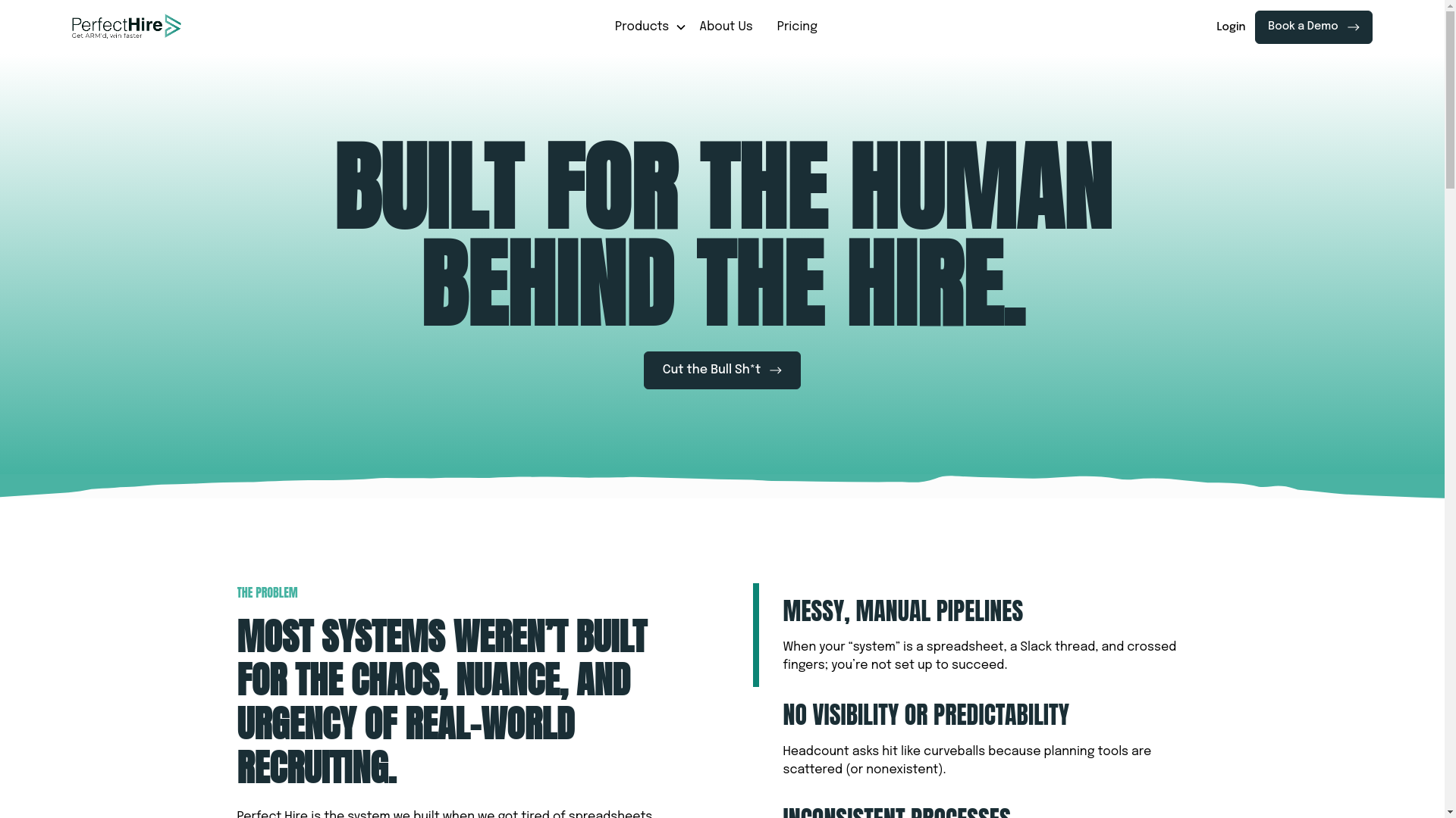 website screenshot of https://getperfecthire.com/