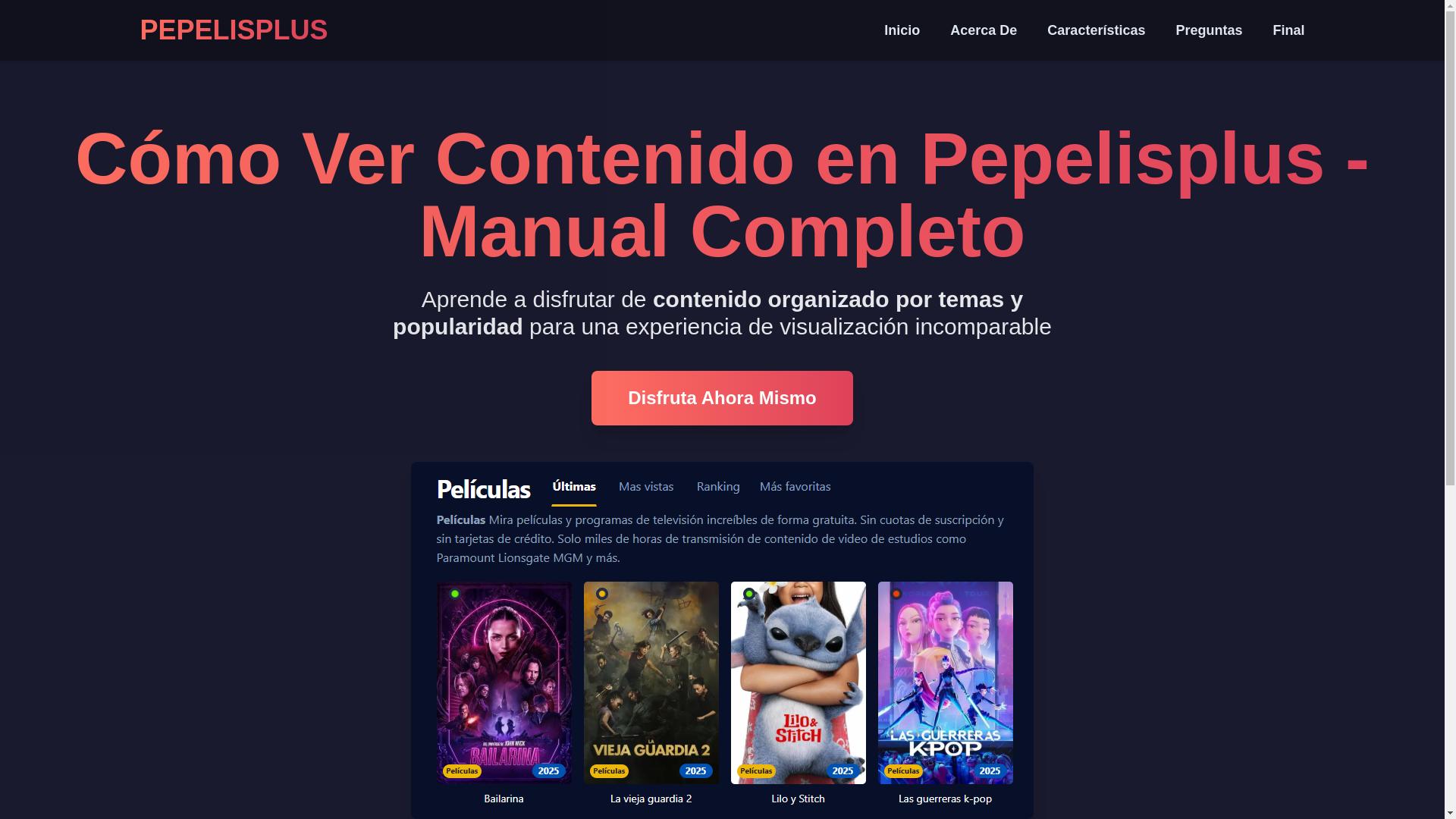 website screenshot of https://pepelisplus-av26.pages.dev/
