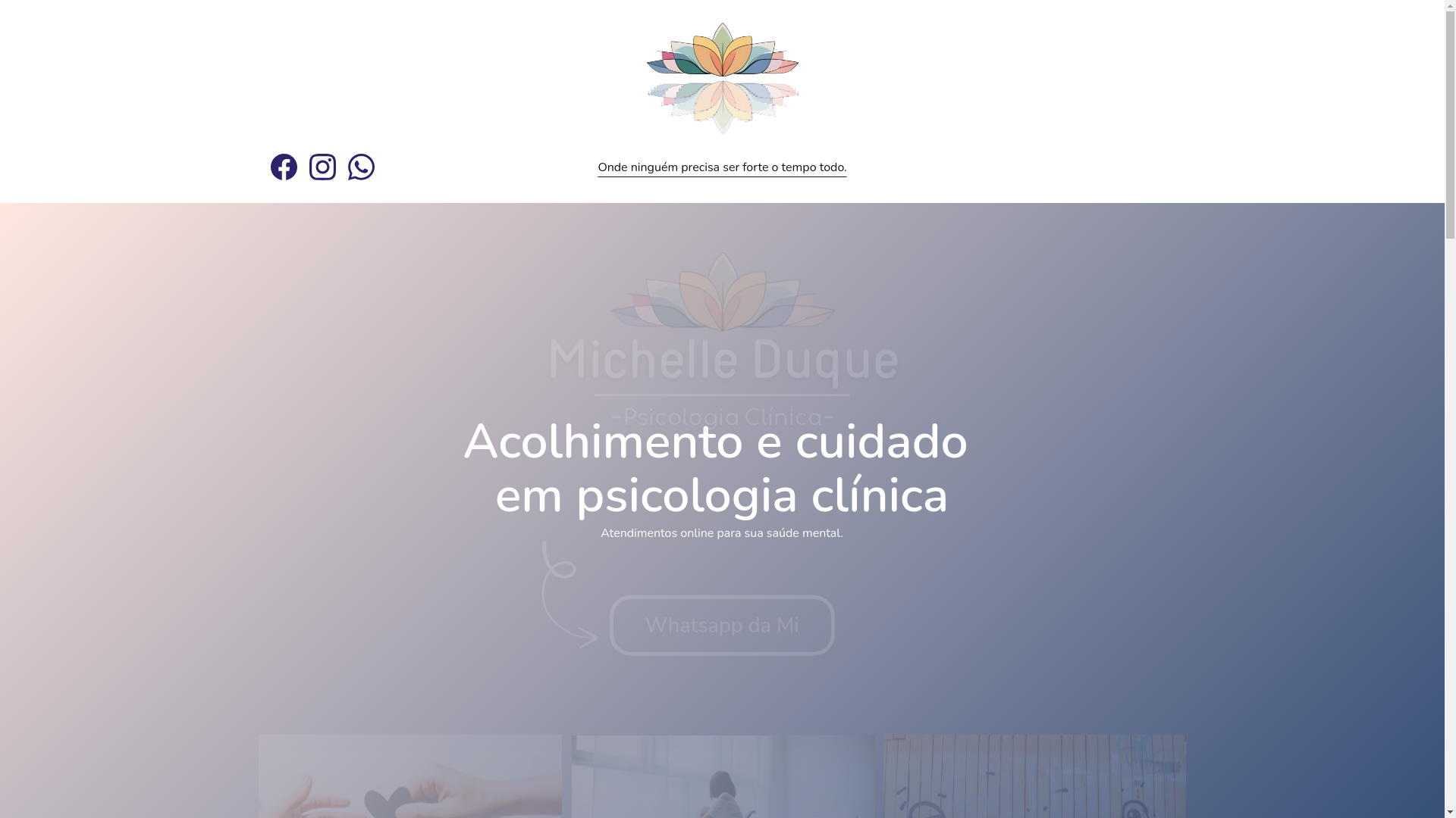 website screenshot of https://mianaliza.com.br/
