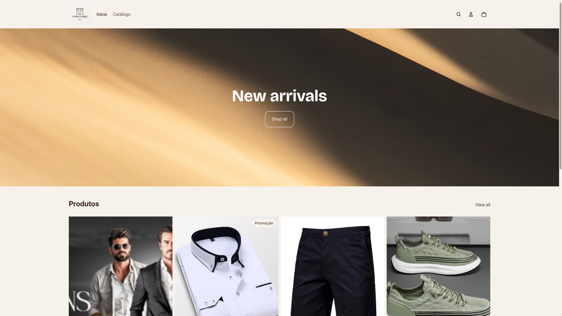 website screenshot of https://verotorri.com/