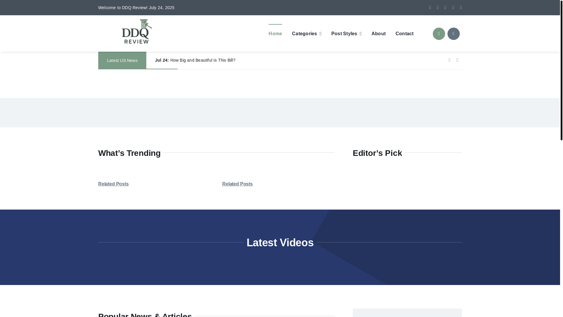website screenshot of https://ddqreview.com/