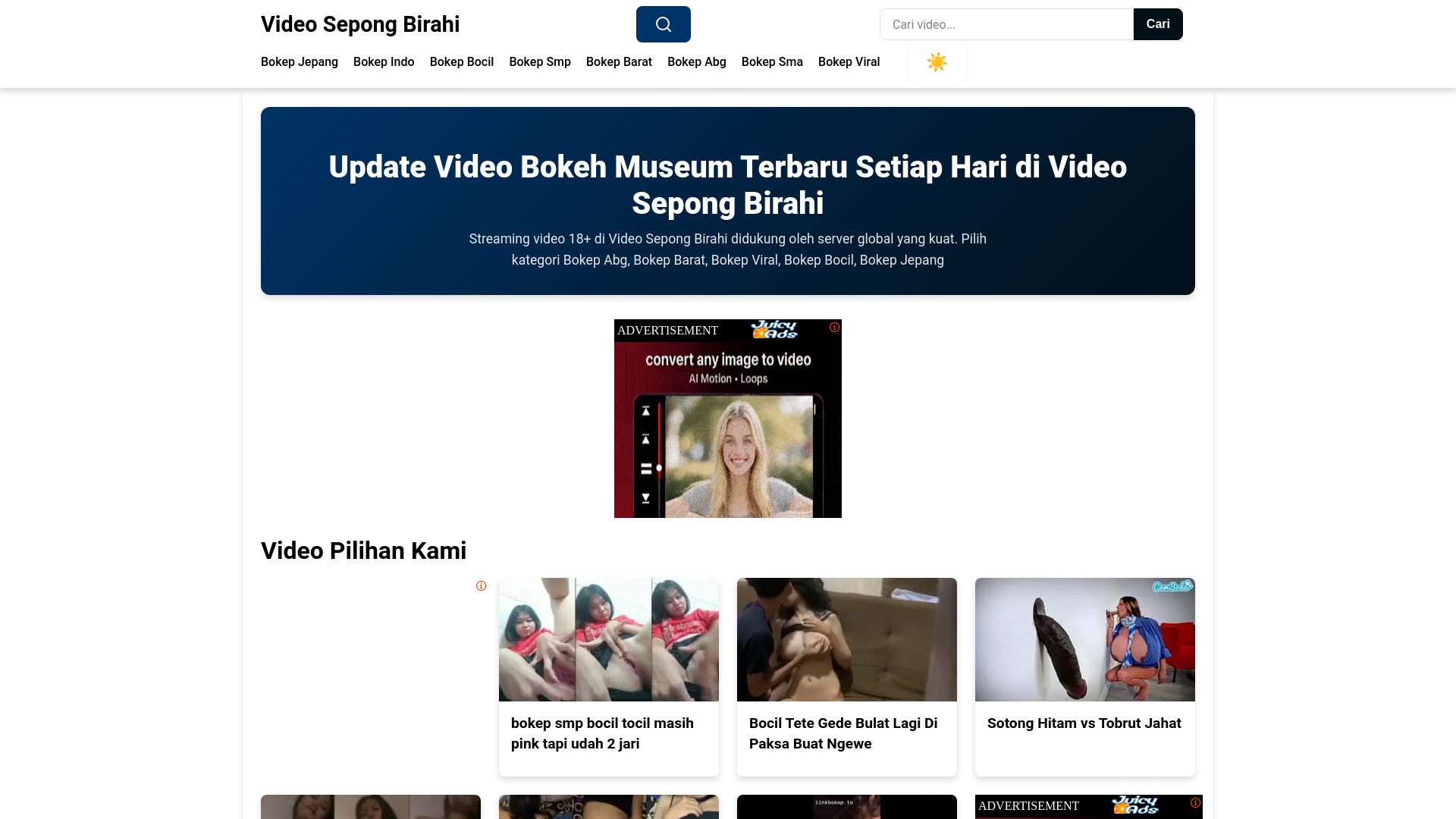 website screenshot of https://videosepongbirahi.pages.dev/