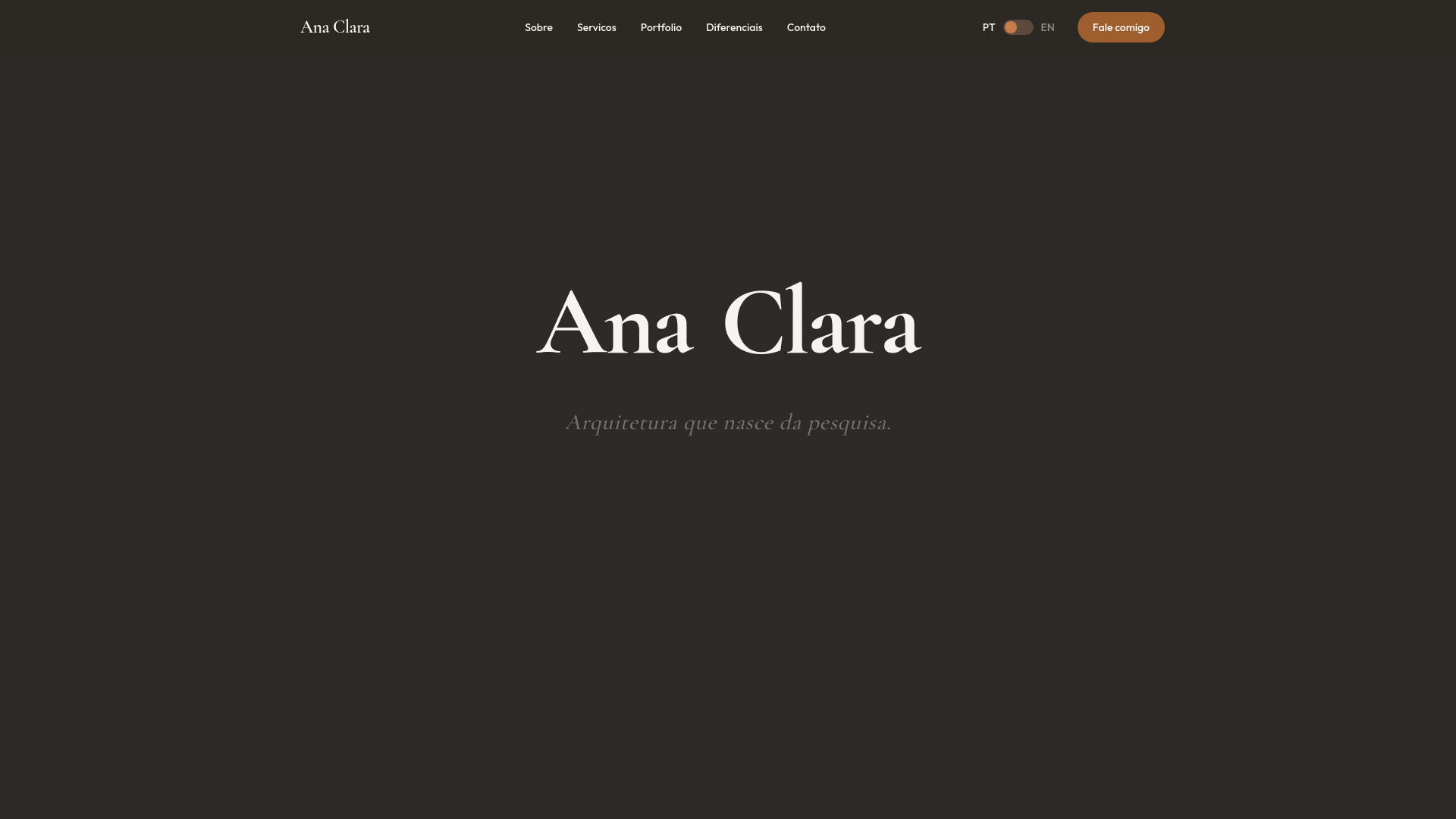 website screenshot of https://anaclaraarquitetura.pages.dev/