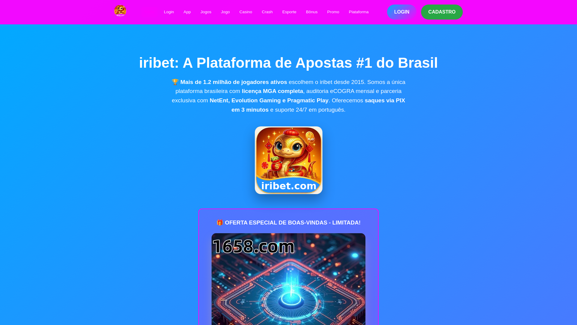 website screenshot of https://xxiribet.com