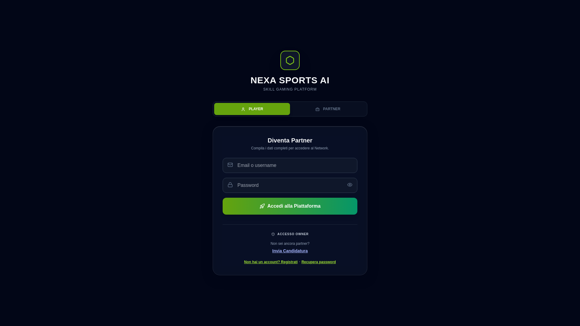 website screenshot of https://nexasports.ai