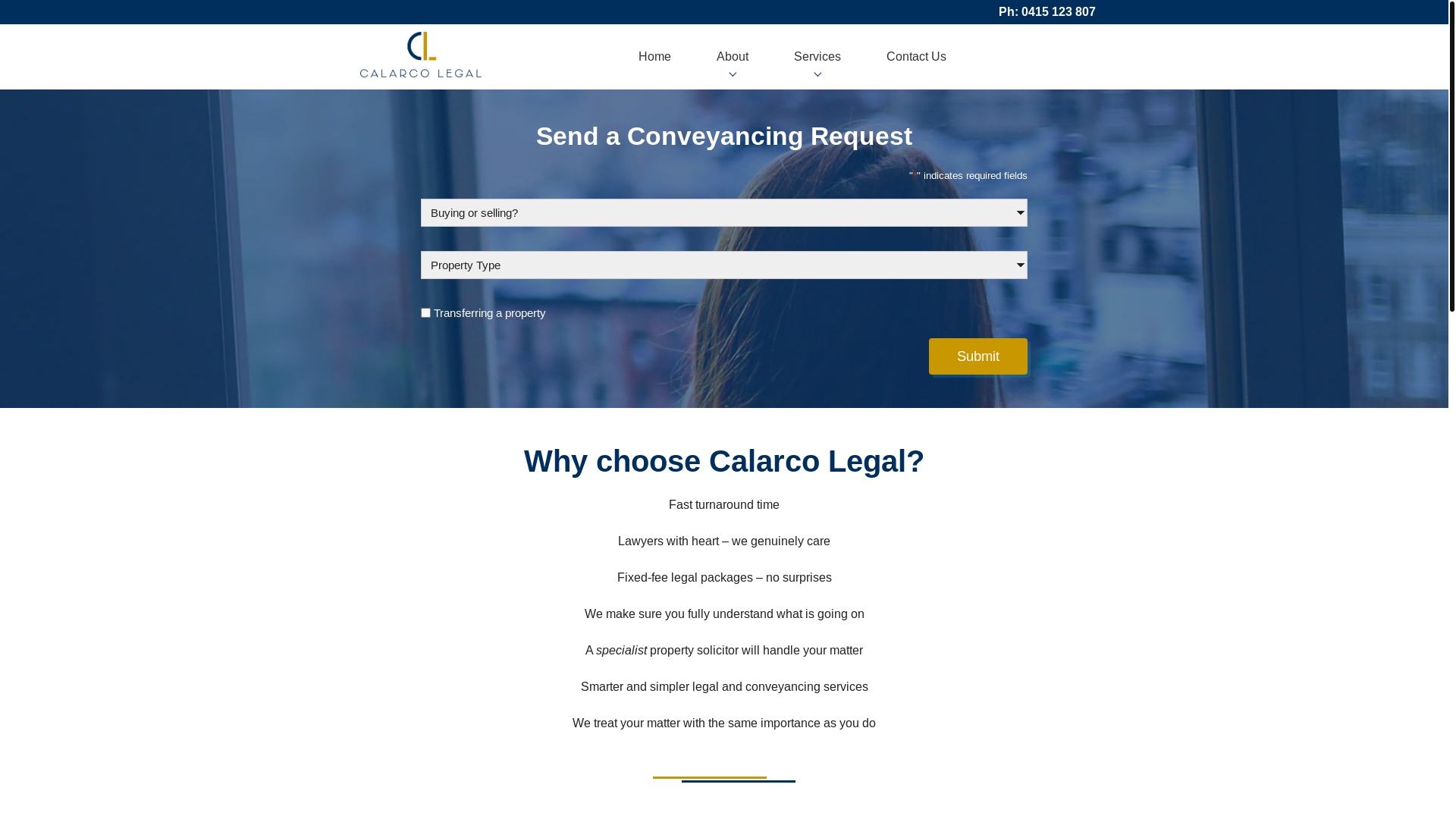 website screenshot of https://calarcolegal.online/