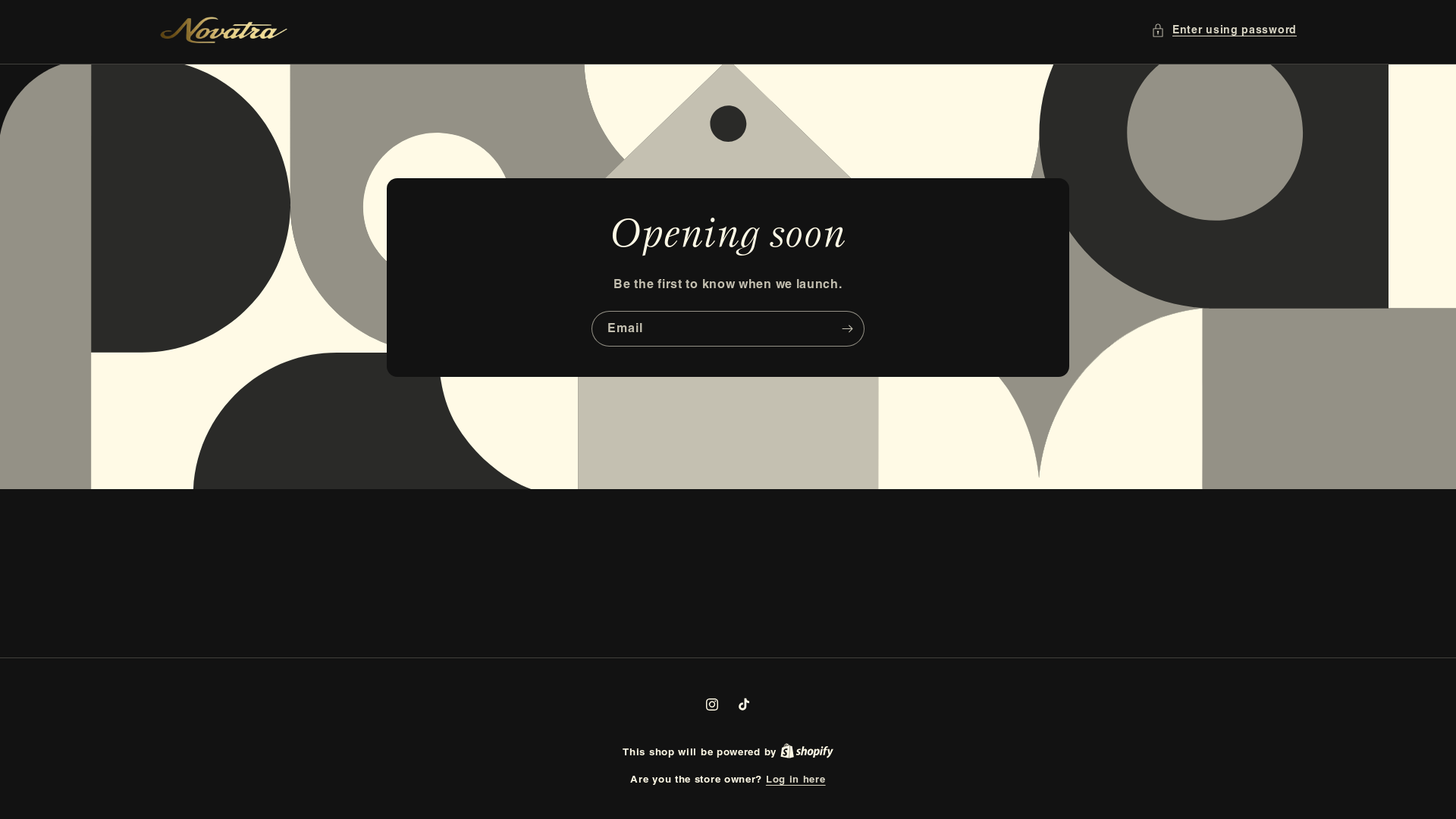 website screenshot of https://novatrendera.com/