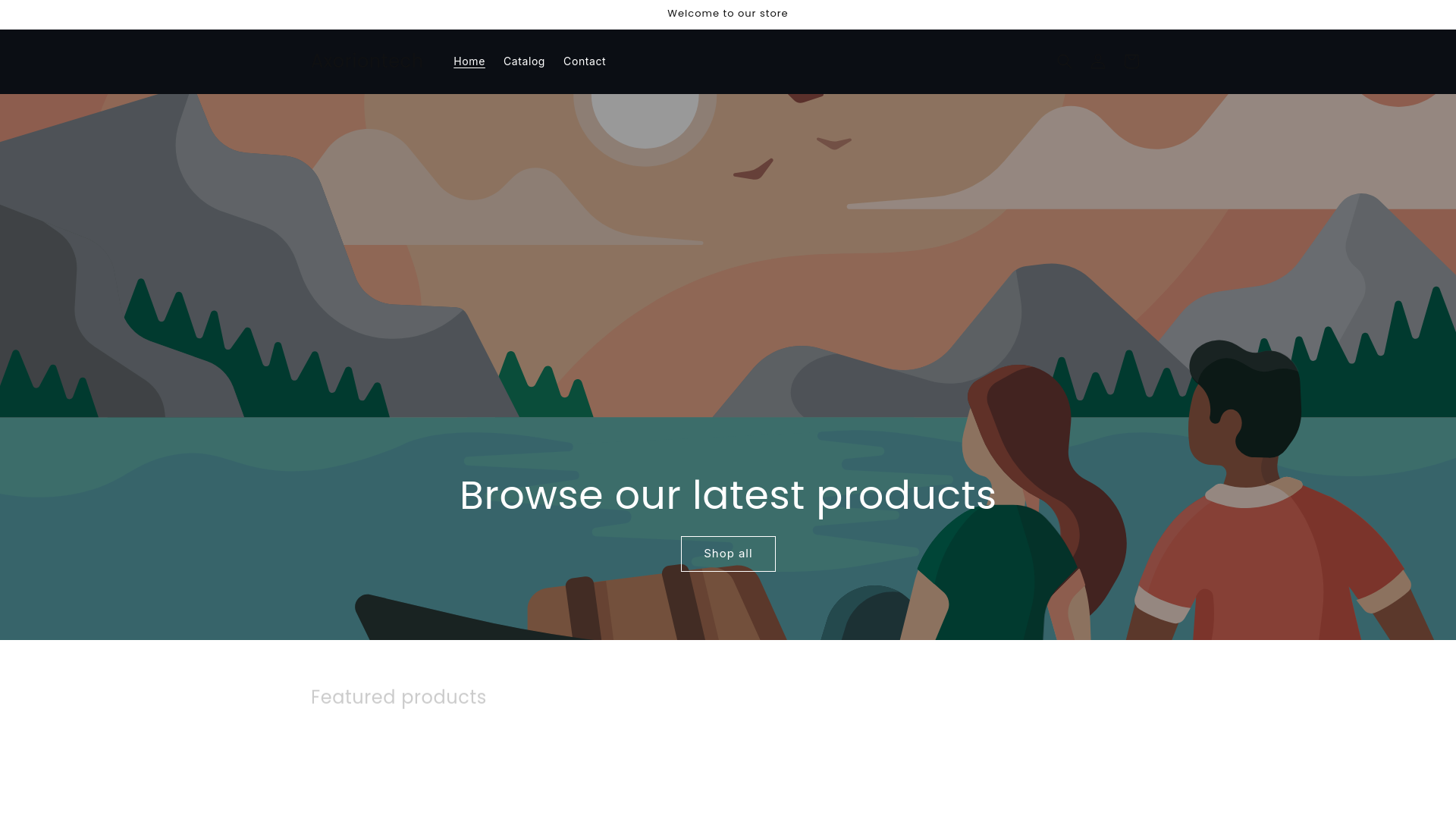 website screenshot of https://axoriontech.store/
