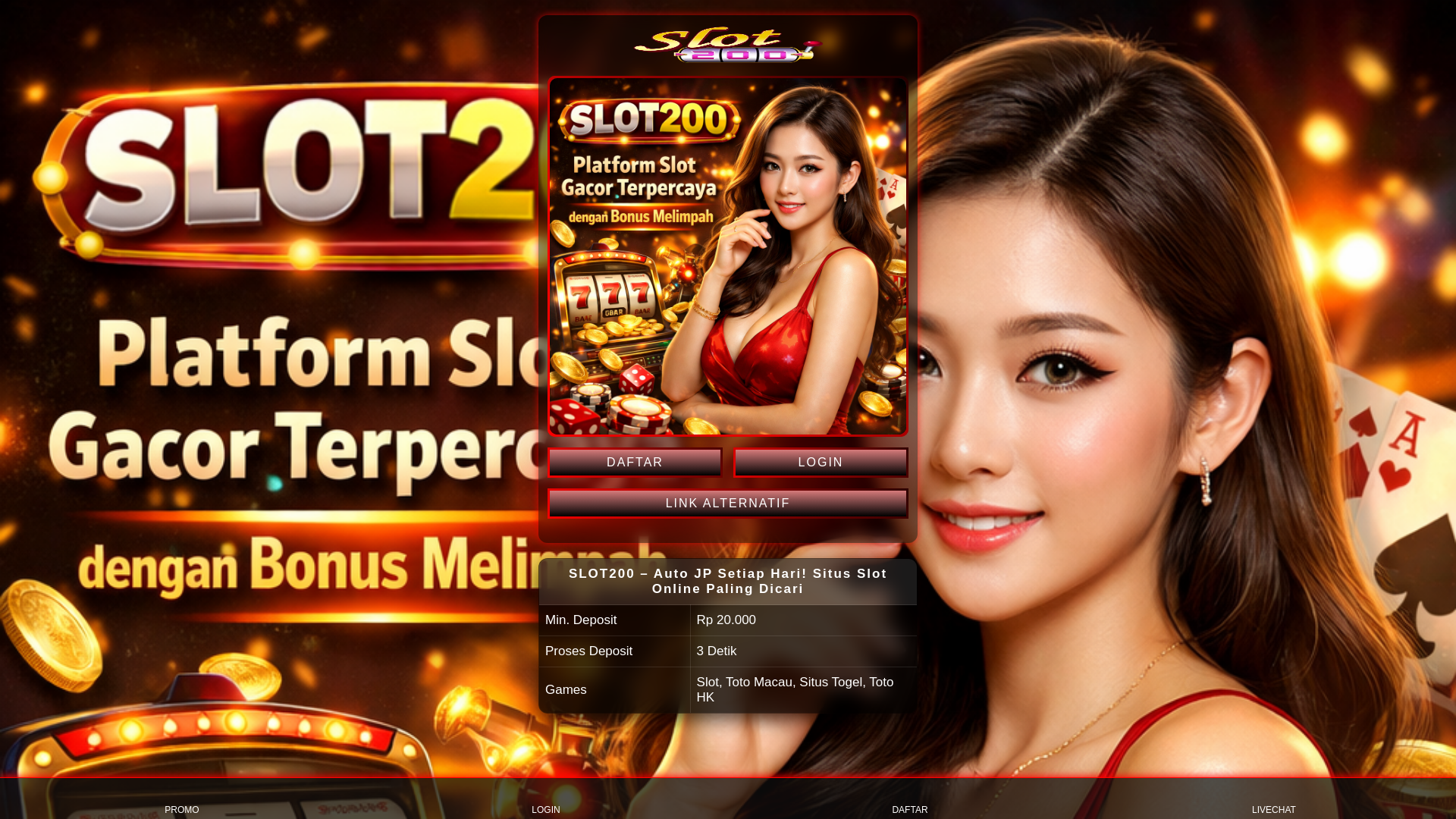 website screenshot of https://slot200-ni-dua.pages.dev/