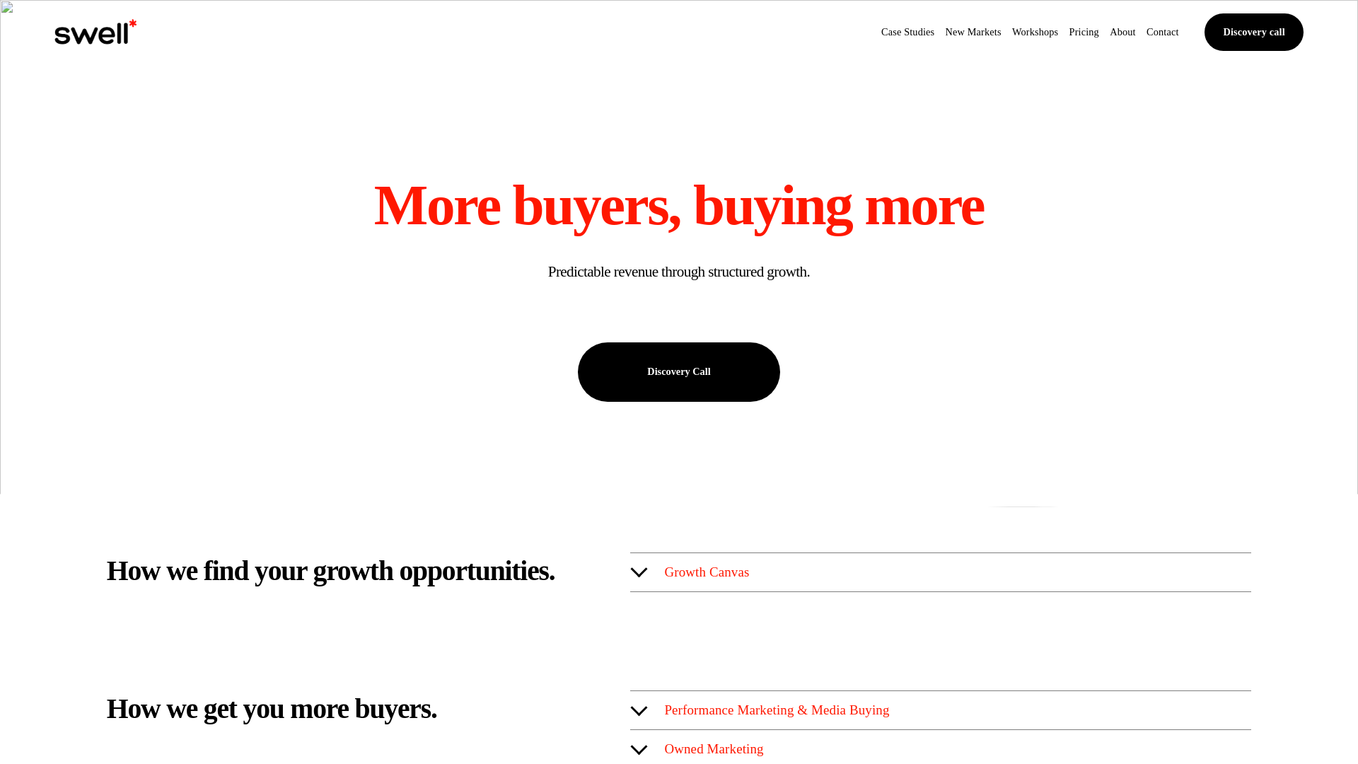 website screenshot of https://swellgrowthsprint.info/