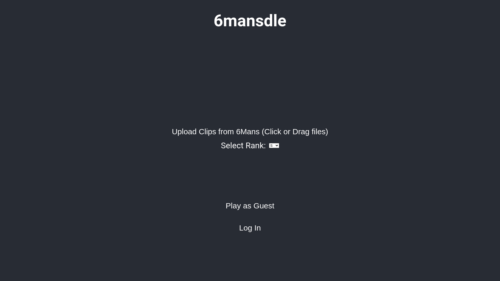 website screenshot of https://6mansdle.com/