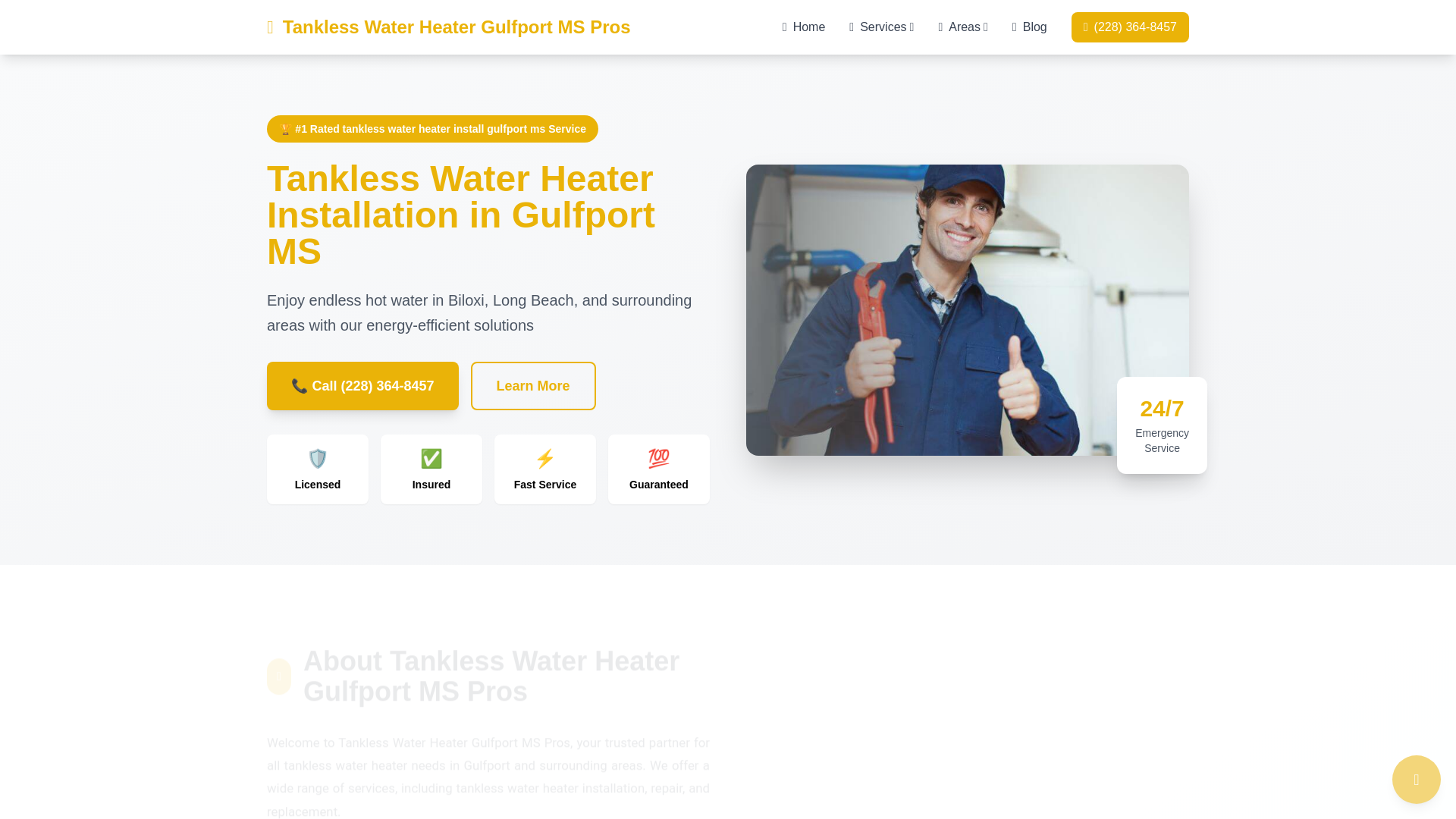 website screenshot of https://tankless-water-heater-gulfport-ms-pros.pages.dev/