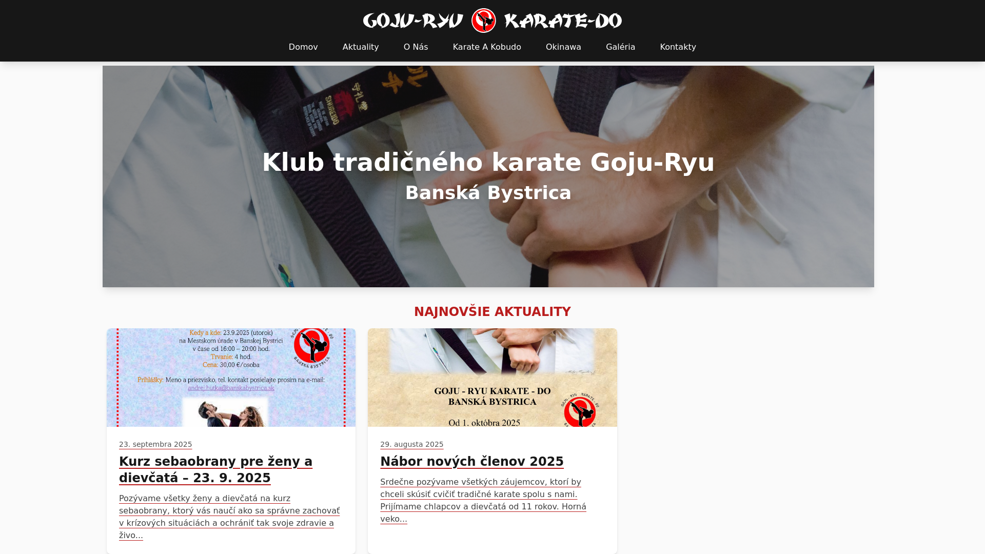 website screenshot of https://karatebb.pages.dev/