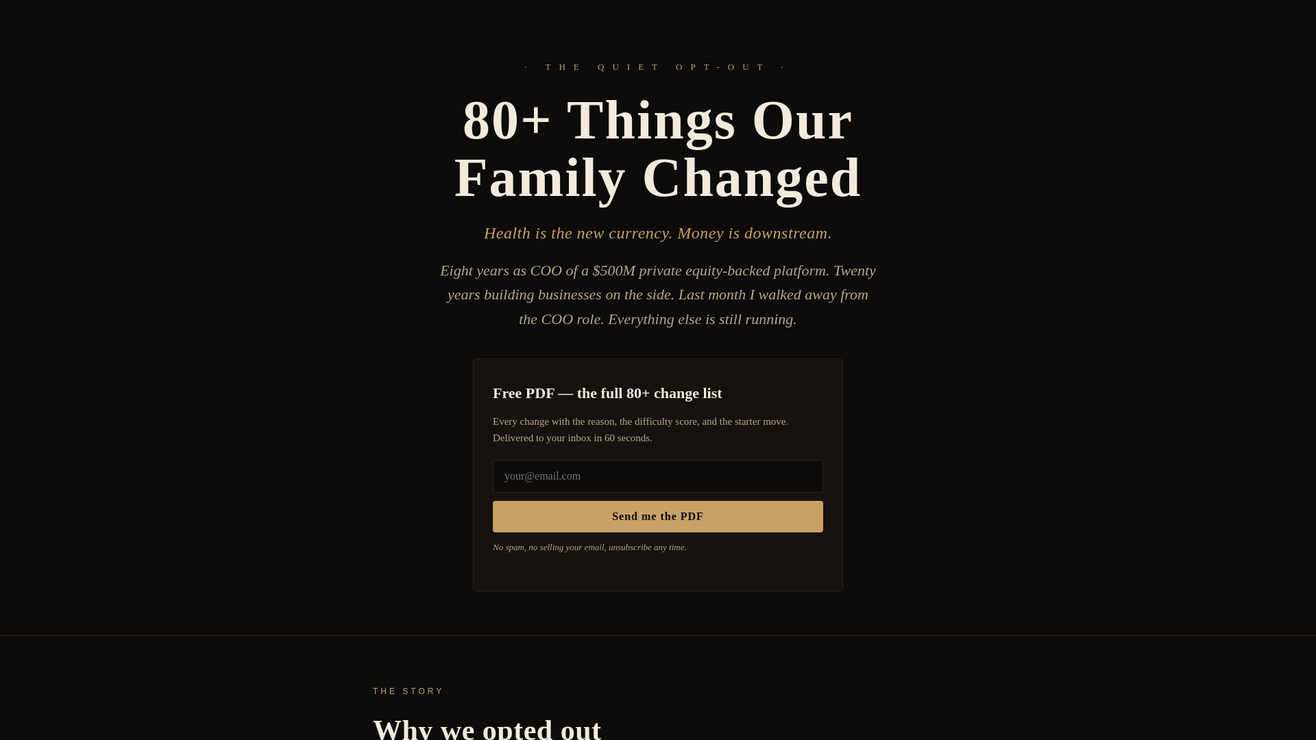 website screenshot of https://quietoptout.com/