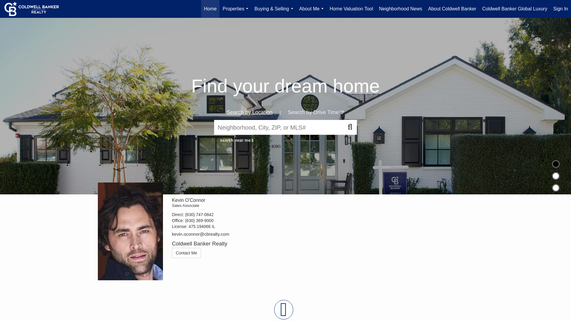 website screenshot of https://kevinoconnorsells.com/