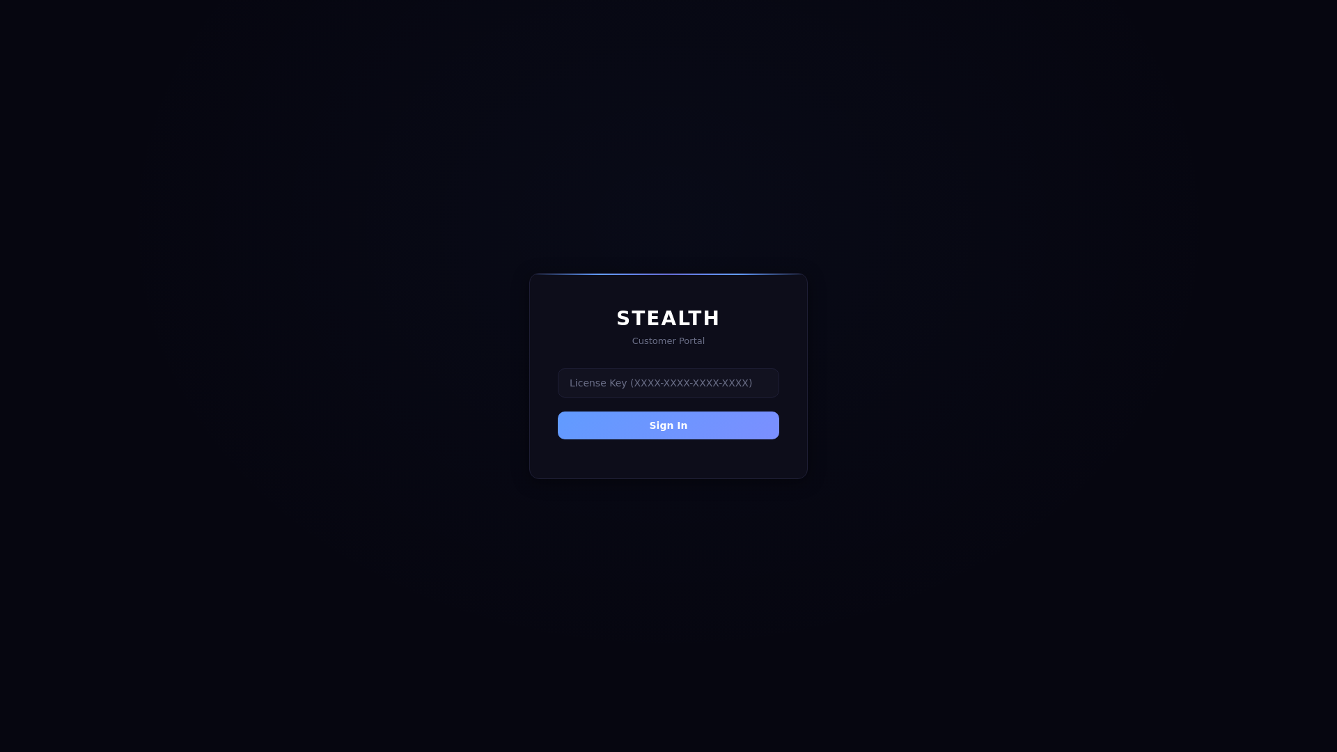 website screenshot of https://iamstealth.space/