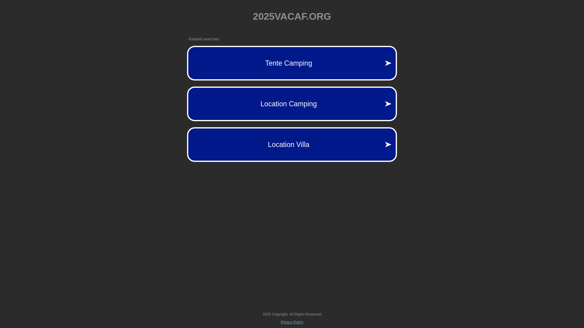 website screenshot of https://2025vacaf.org/