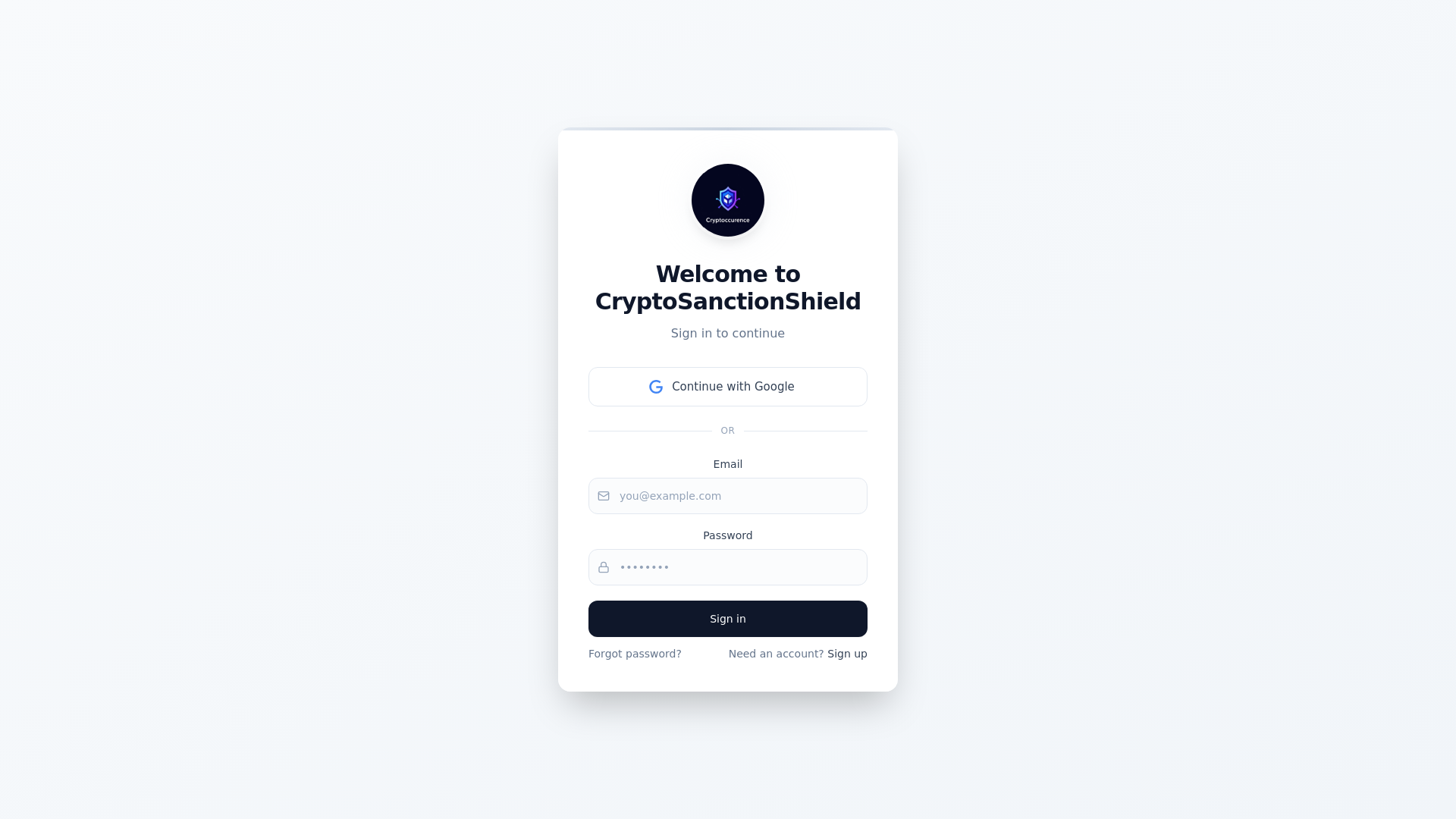 website screenshot of https://ofacchecker.org/