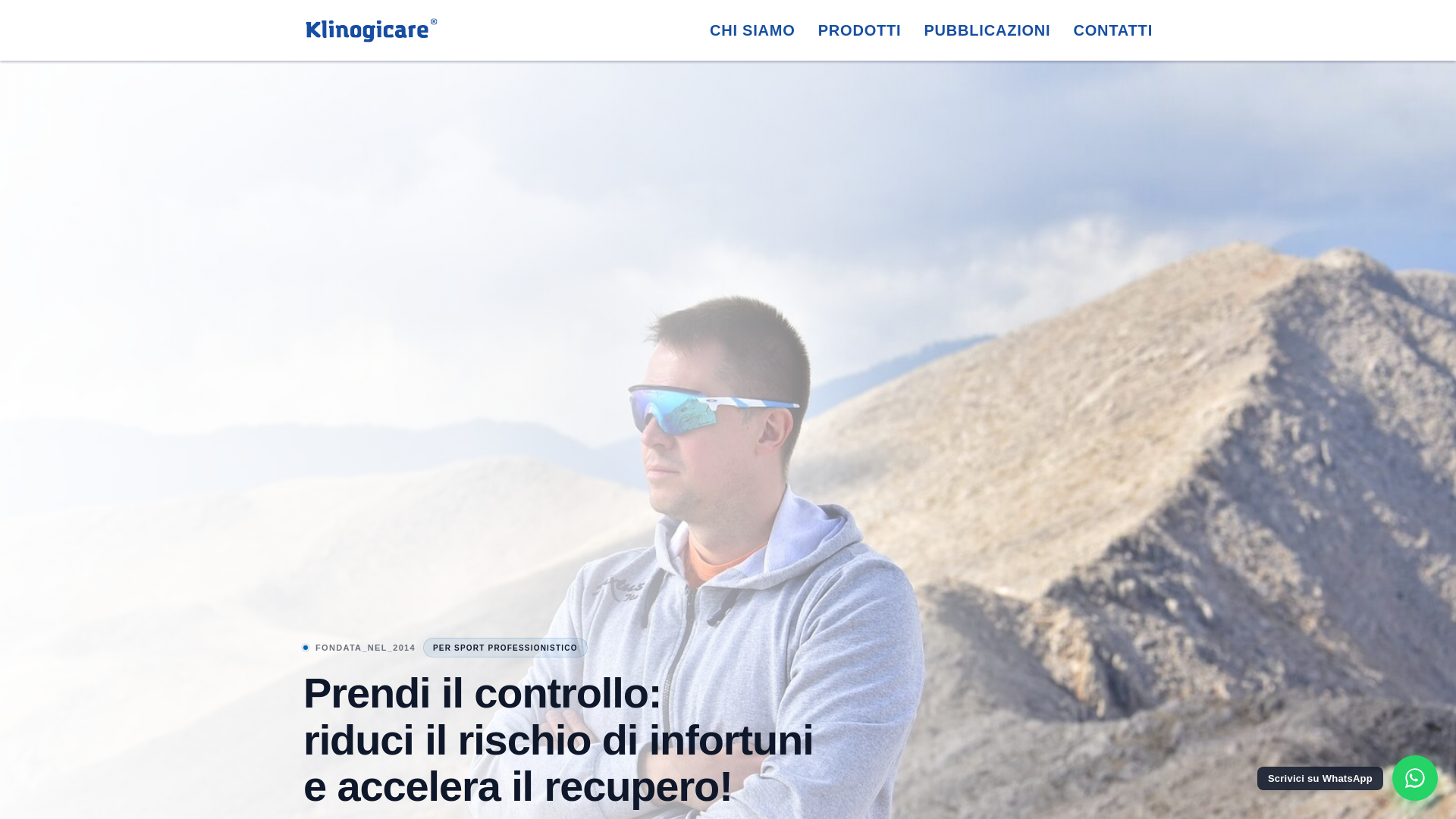 website screenshot of https://klinogicare.it/