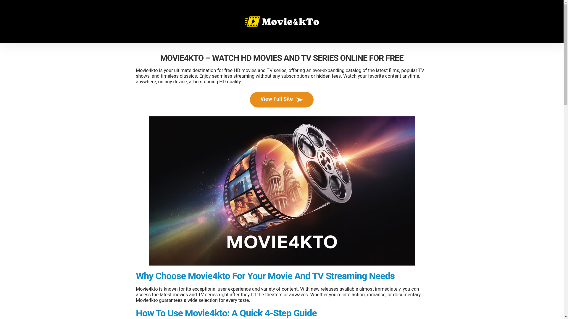 website screenshot of https://movie4kto.pics/