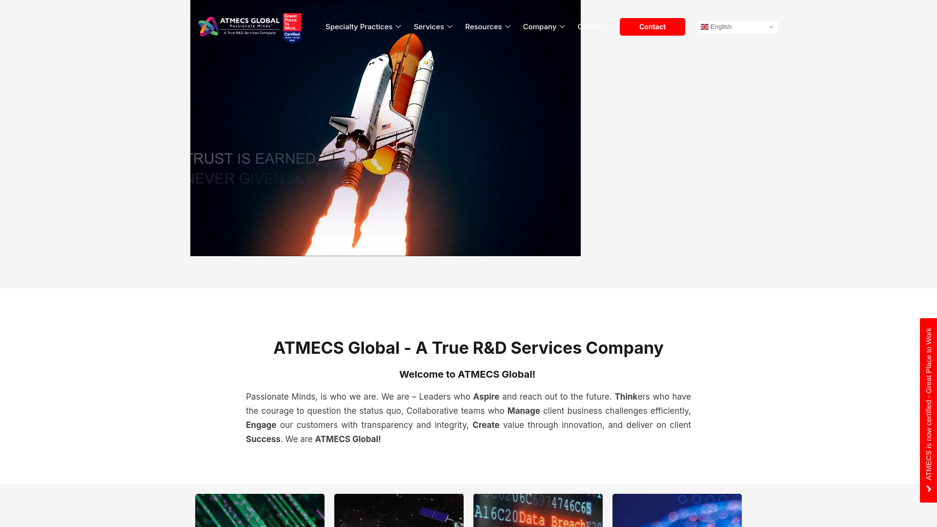 website screenshot of https://atmecs.com/