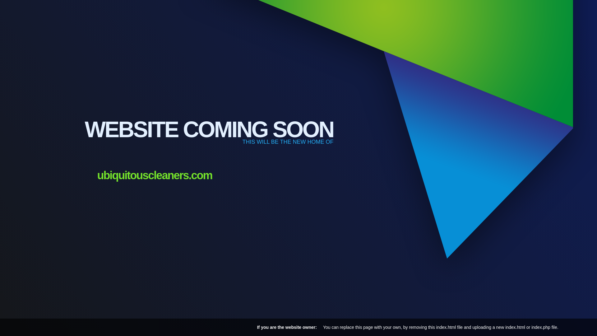 website screenshot of https://ubiquitouscleaners.com/