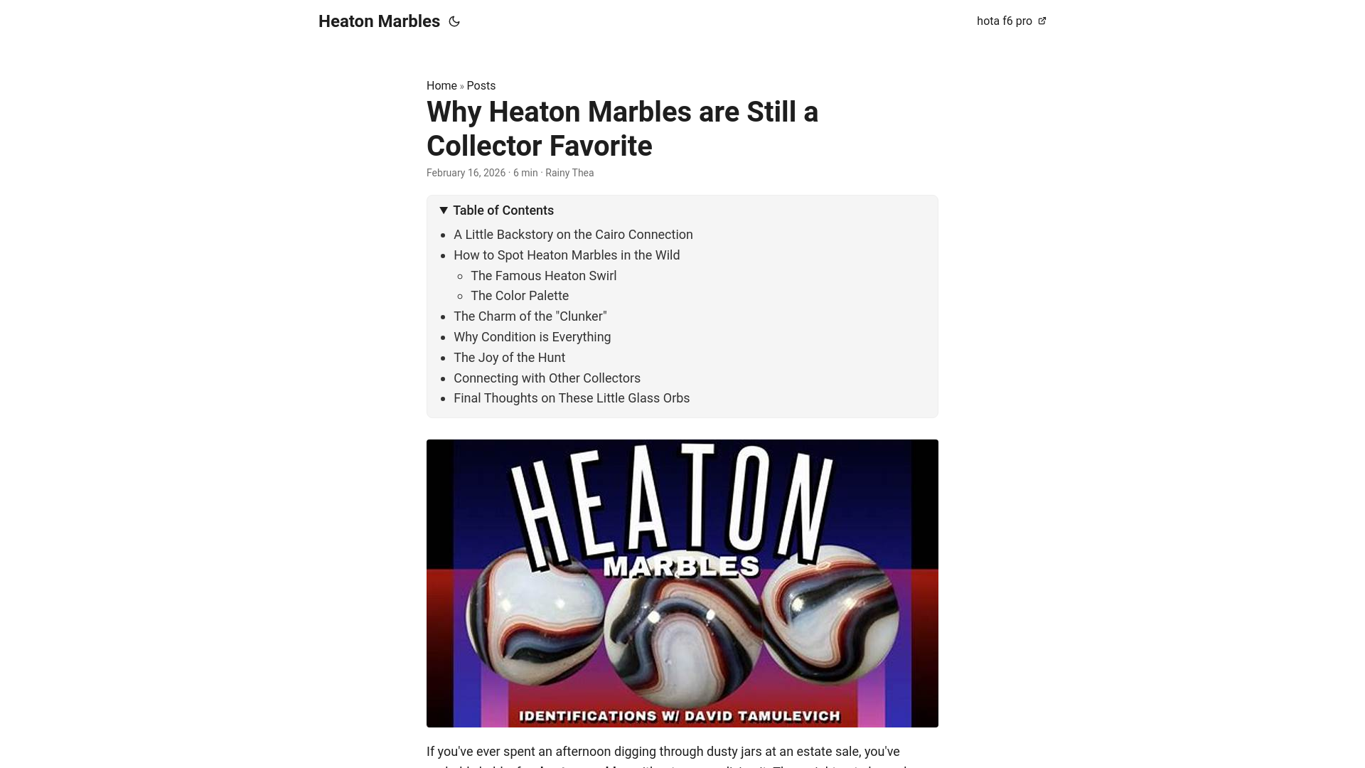 website screenshot of https://heaton-marbles.pages.dev/