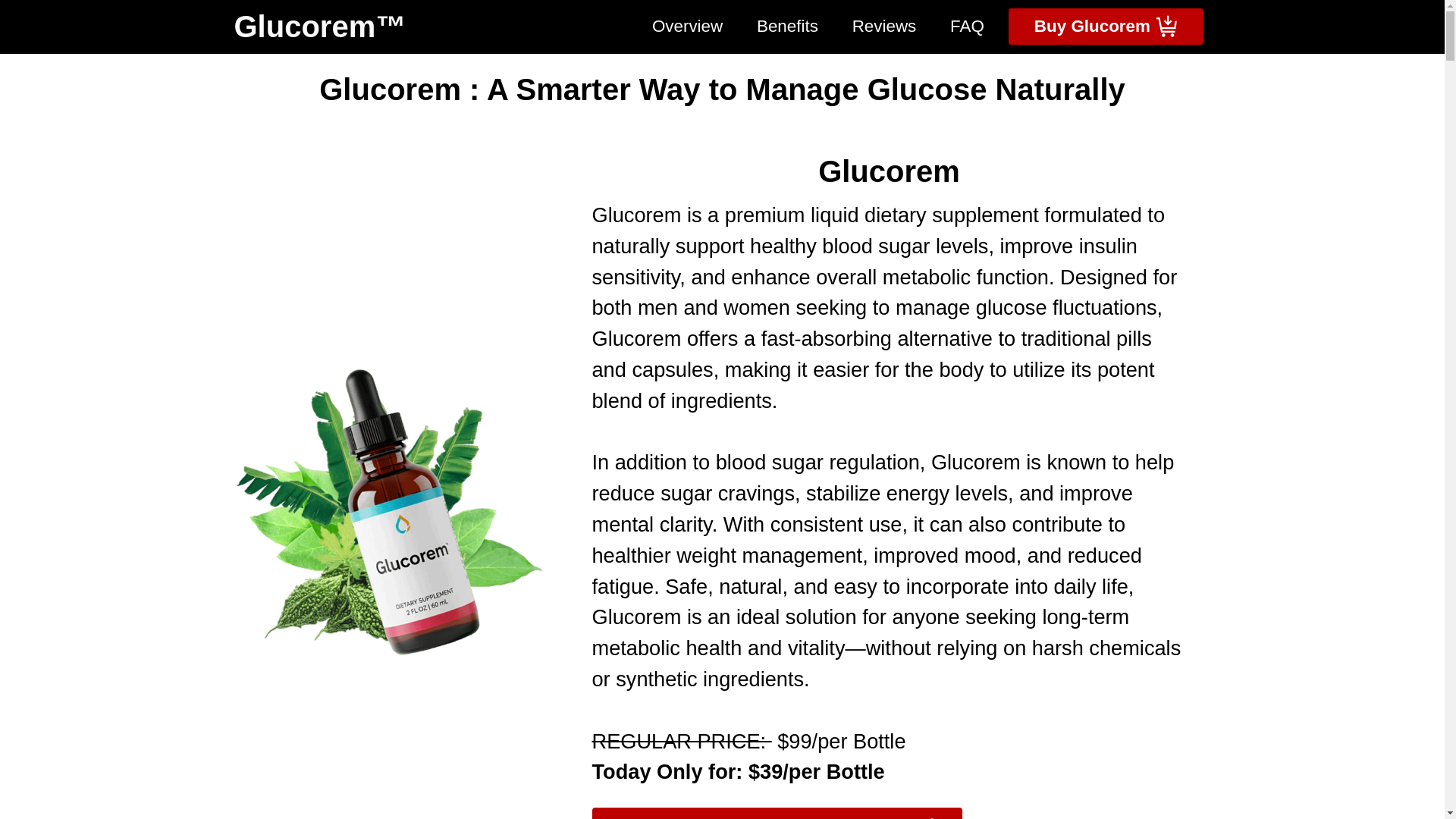 website screenshot of https://glucorem.net/