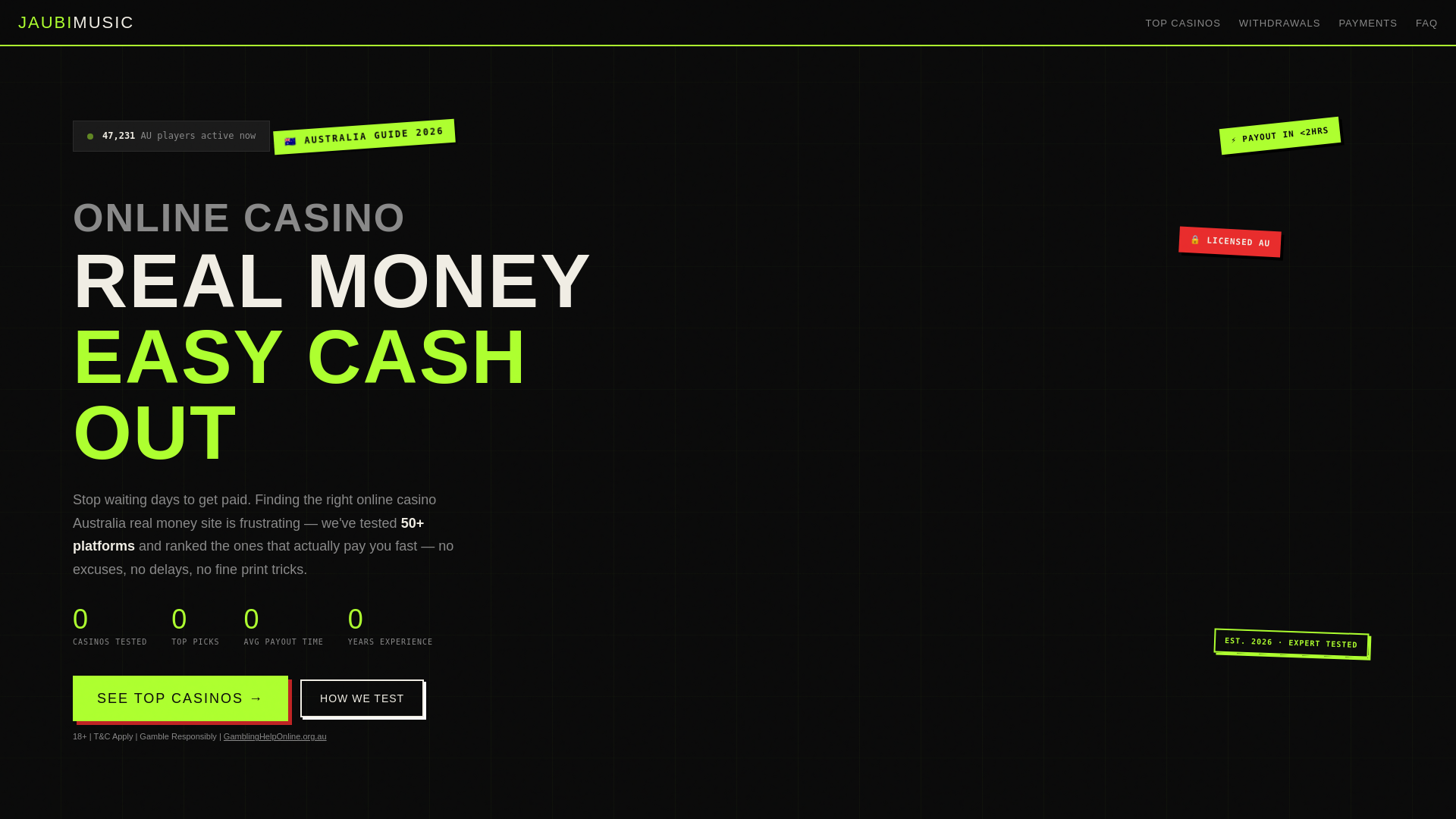 website screenshot of https://jaubimusic-com.pages.dev/