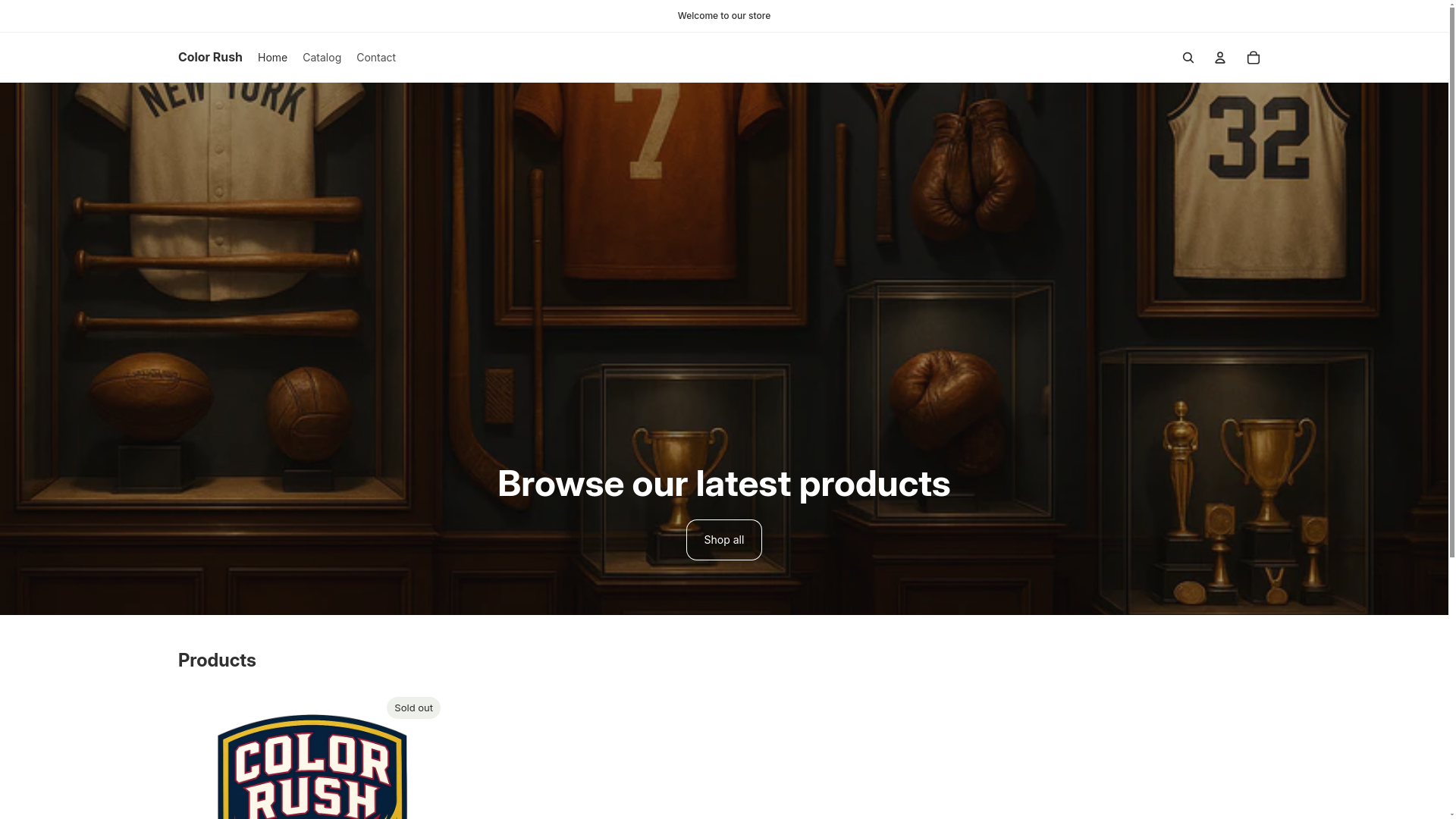 website screenshot of https://colorrush.shop/