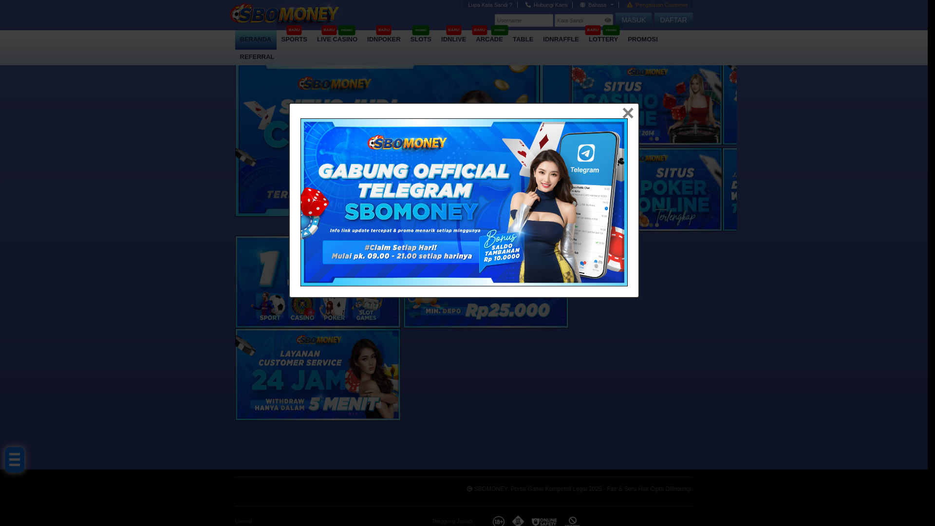 website screenshot of https://sbomoneys.com/