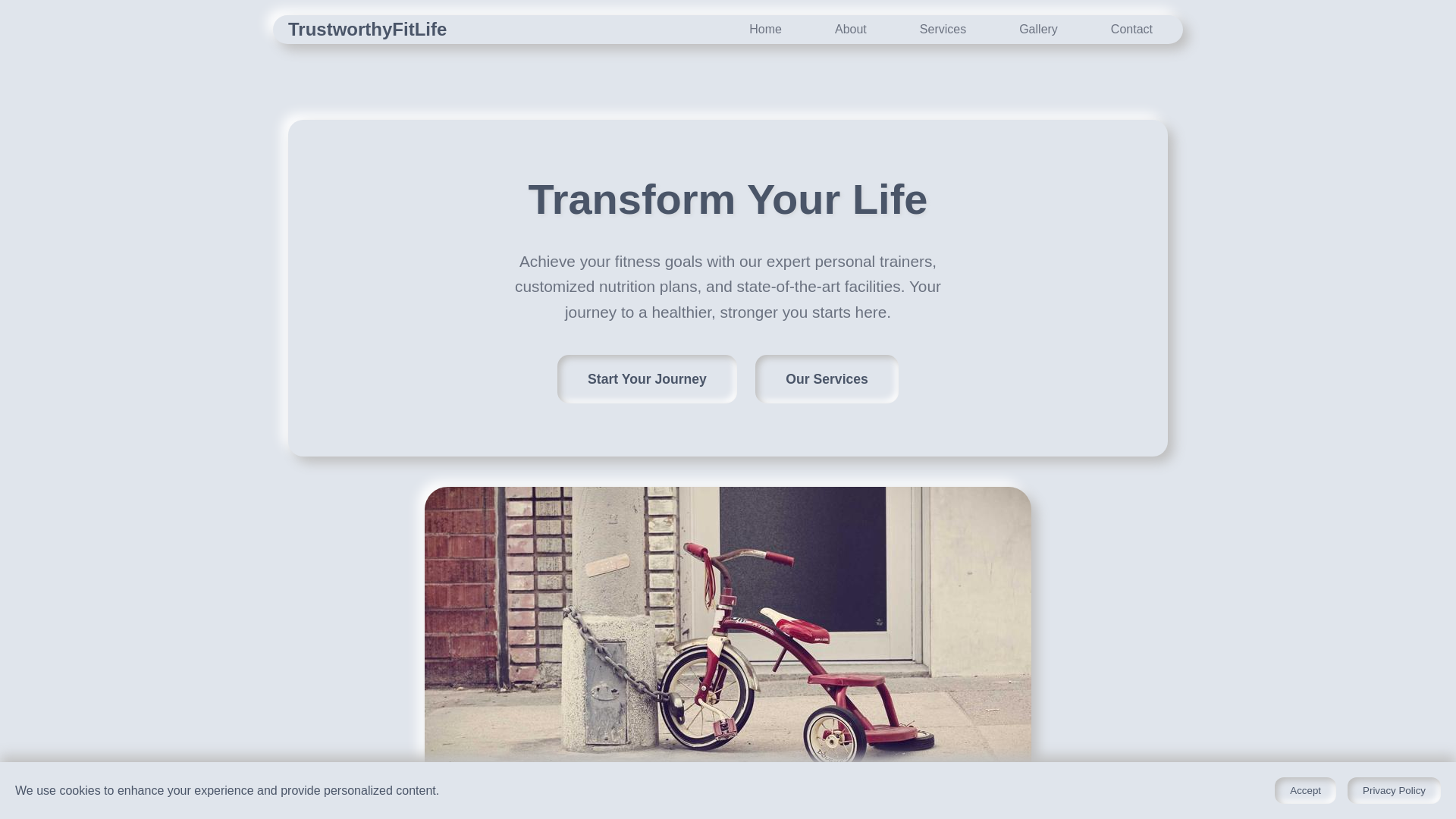 website screenshot of https://trustworthyfitlife.digital/