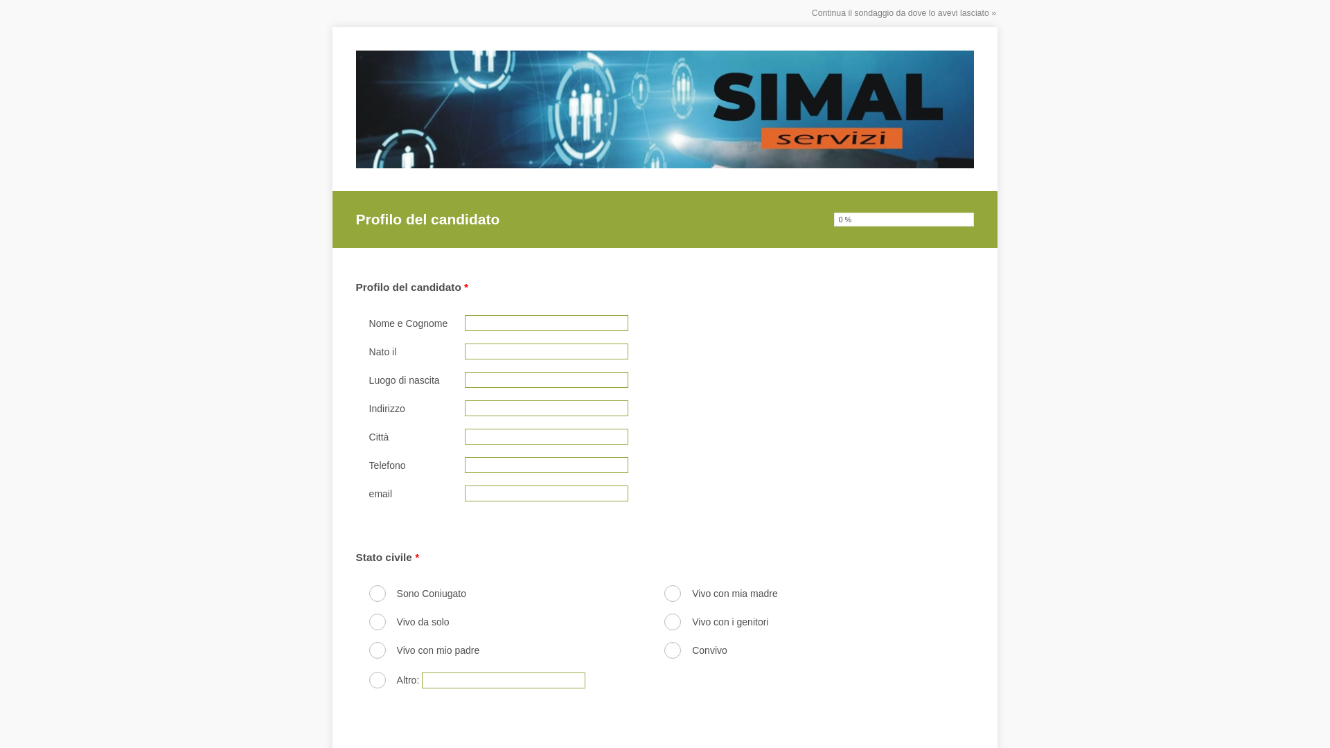 website screenshot of https://www.sondaggio-online.com/s/gf9dxne&he=5