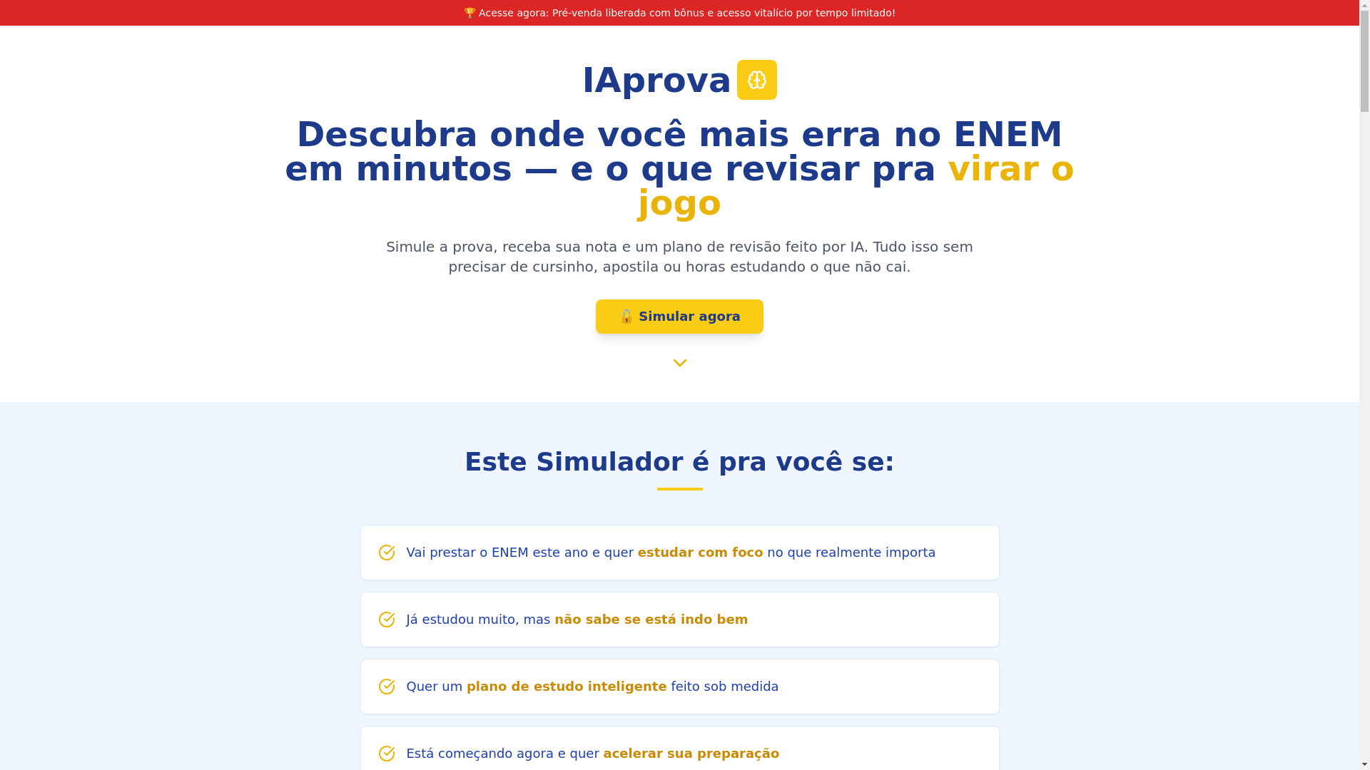 website screenshot of https://iaprova.online/