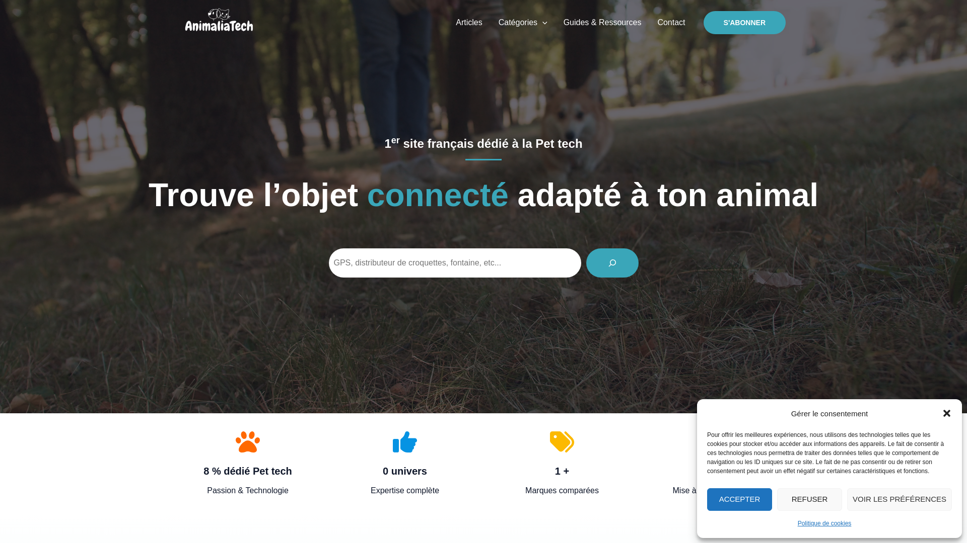website screenshot of https://animaliatech.fr