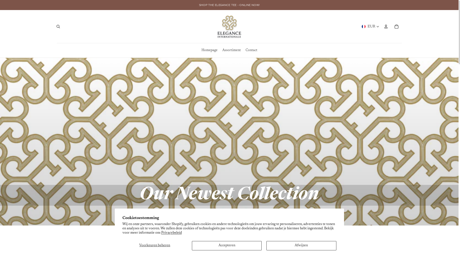 website screenshot of https://eleganceinternationale.com/