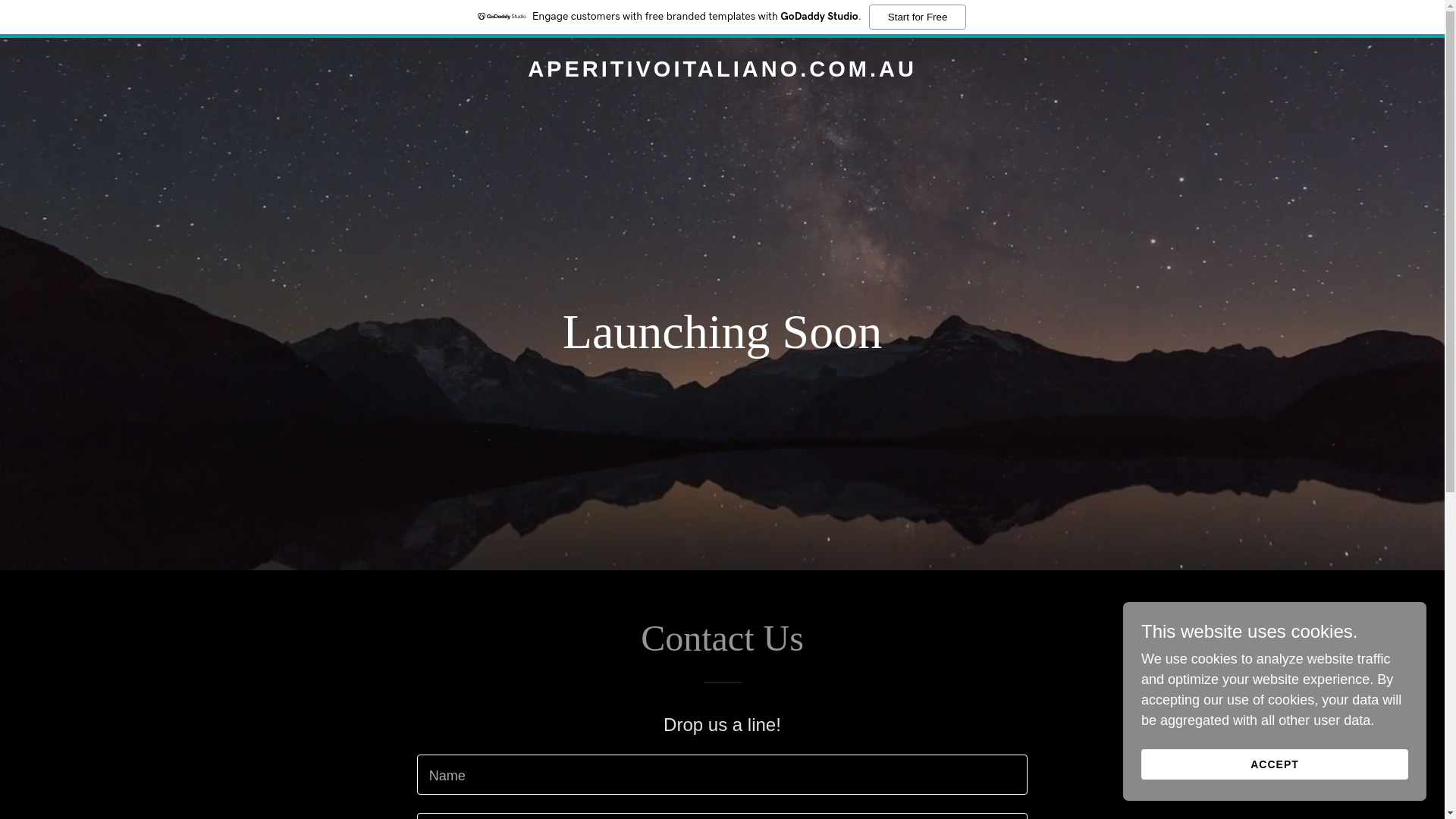 website screenshot of https://aperitivoitaliano.com.au/